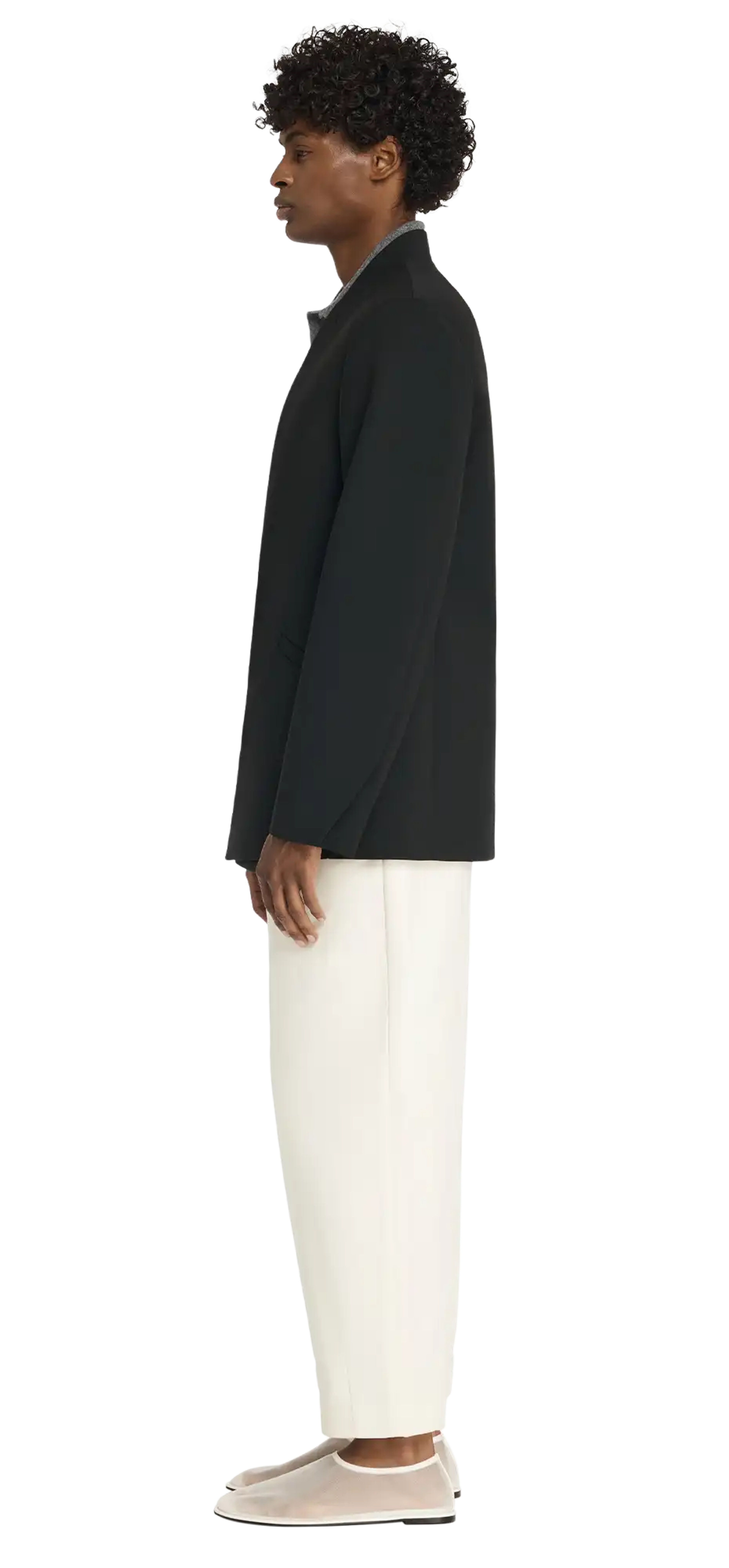 common-tailored-jacket-black-wool character left view