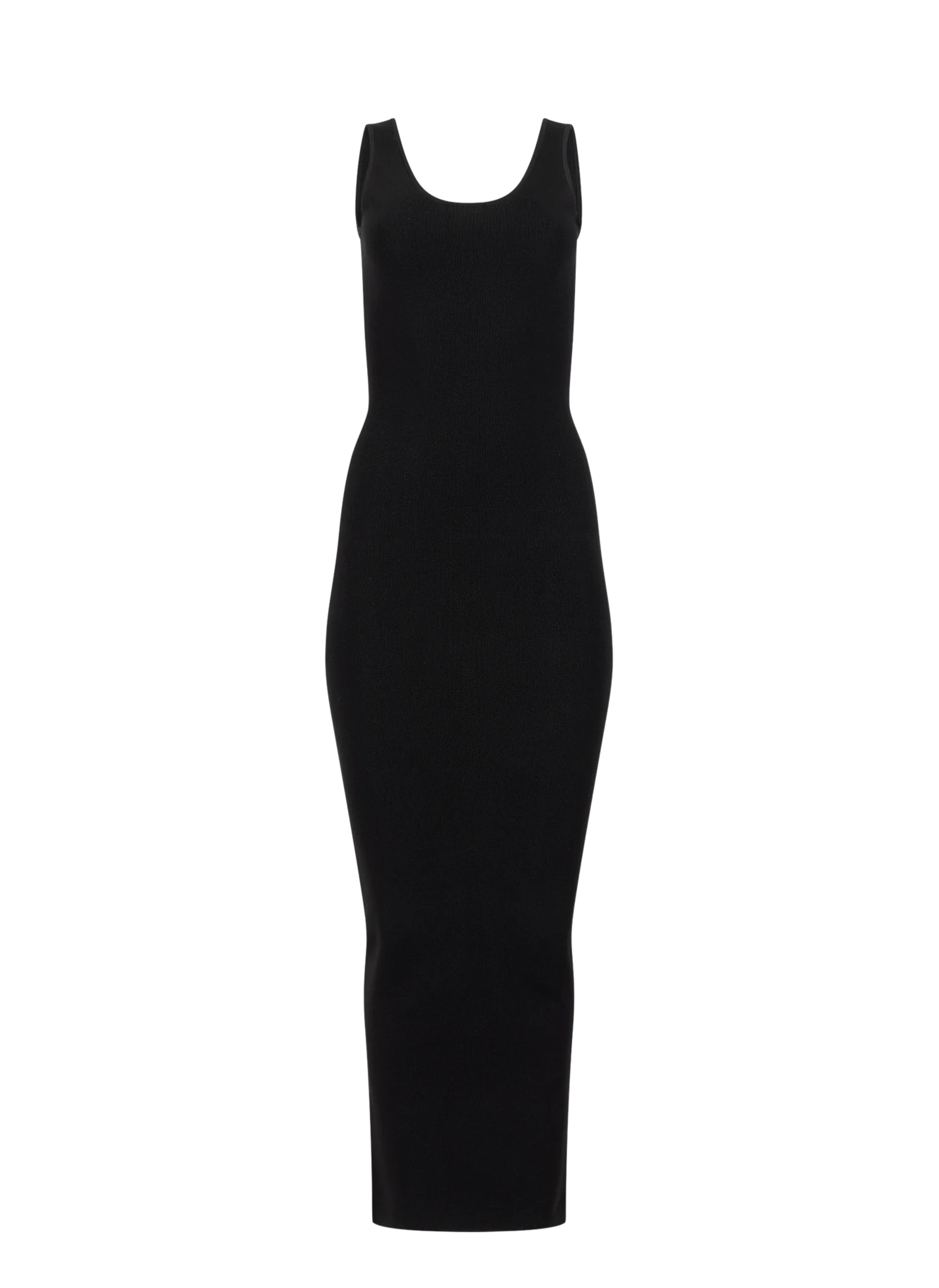 square-neck-knit-midi-black thumbnail