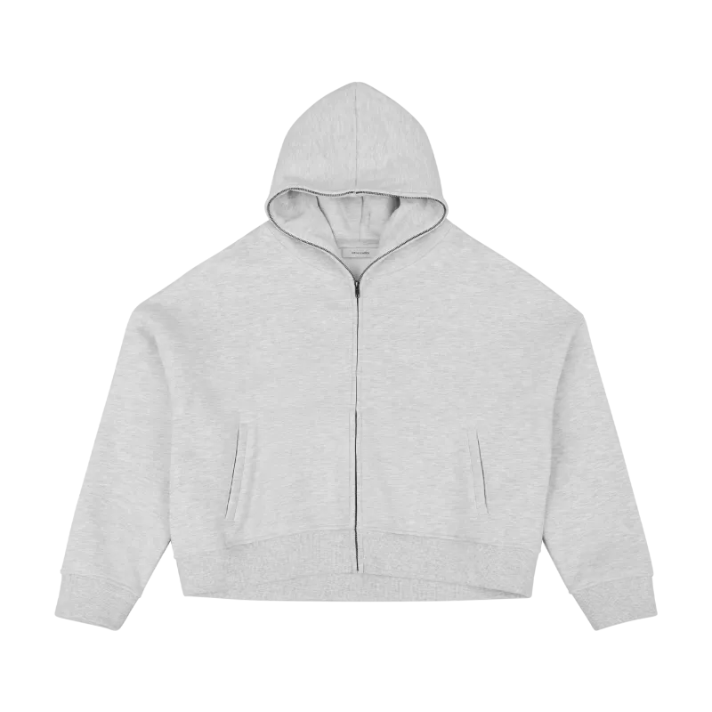 eternal-zip-heather-grey garment view