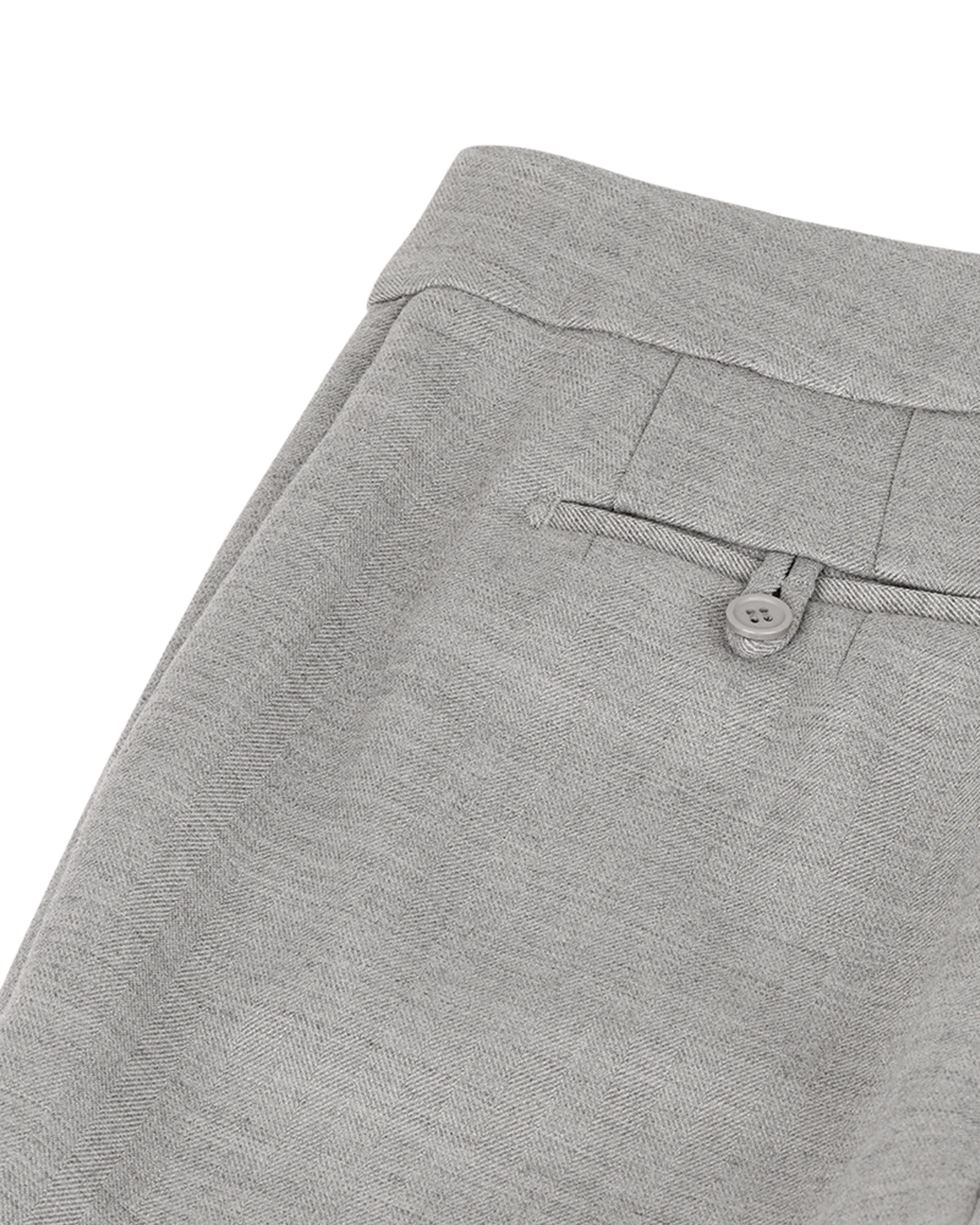 Step Hem Pants Warm Grey - Image 3