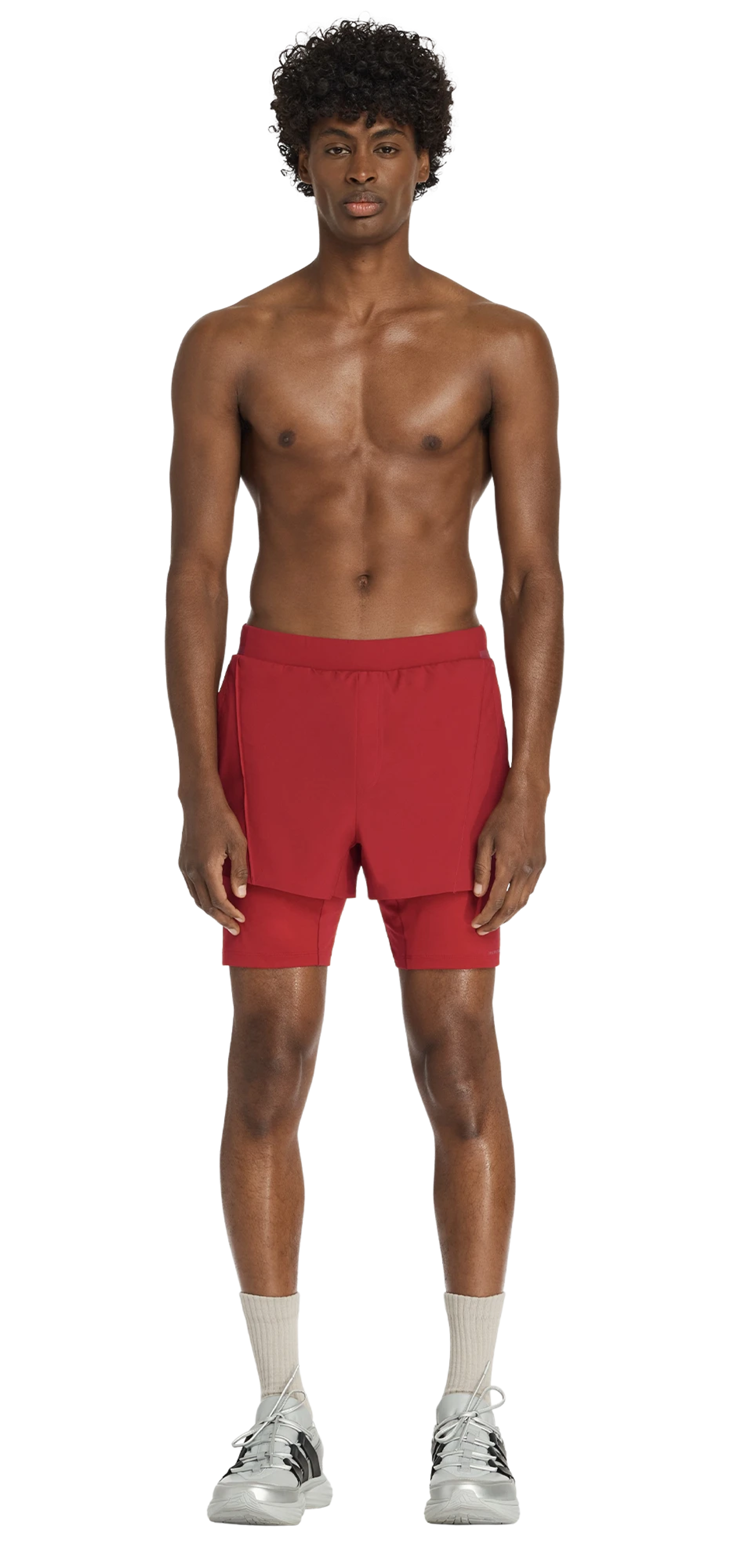 adidas-x-entire-studios-d4t-training-2in1-shorts-medium-red-8 character front view