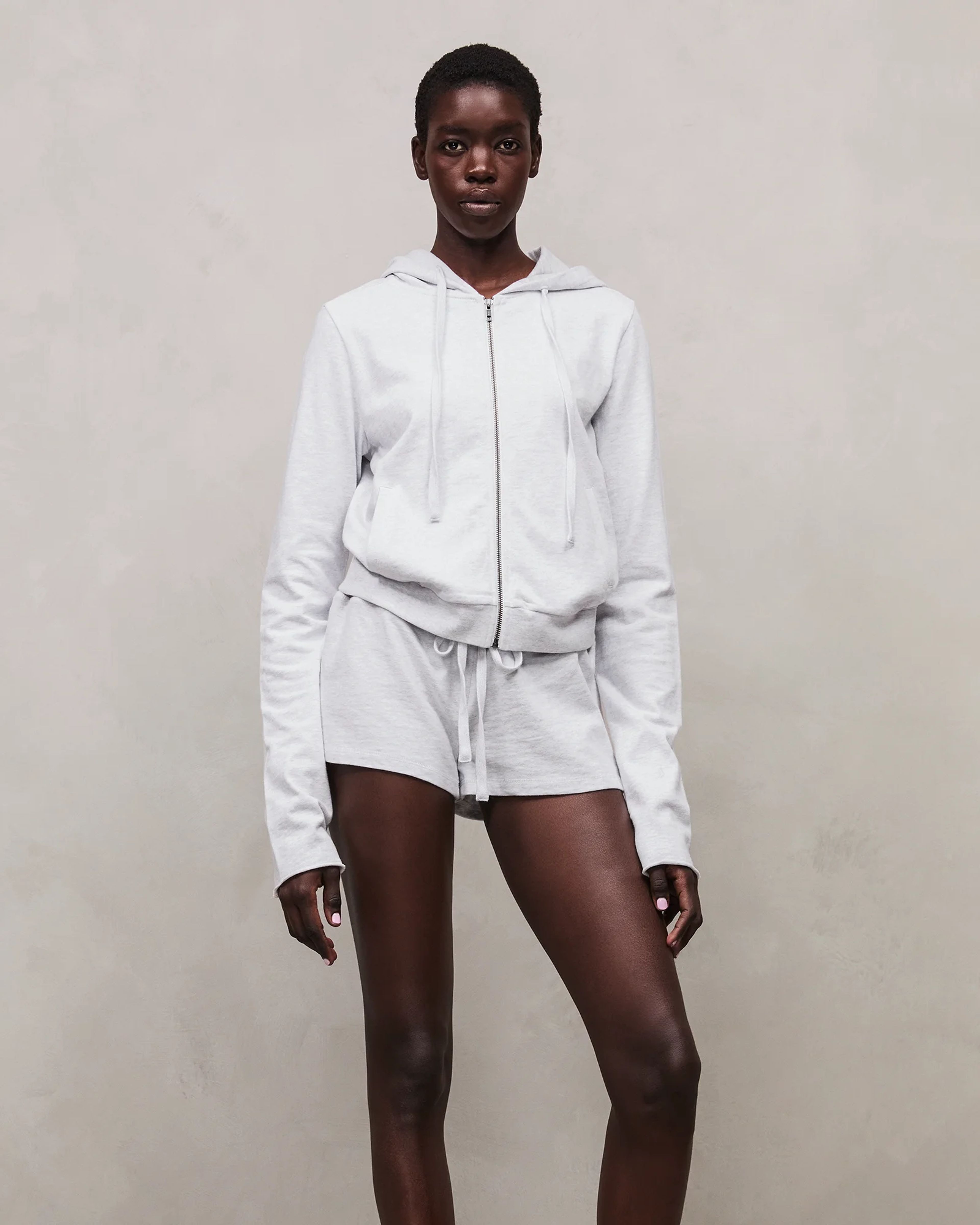 Lightweight Micro Shorts Heather Grey - Image 3