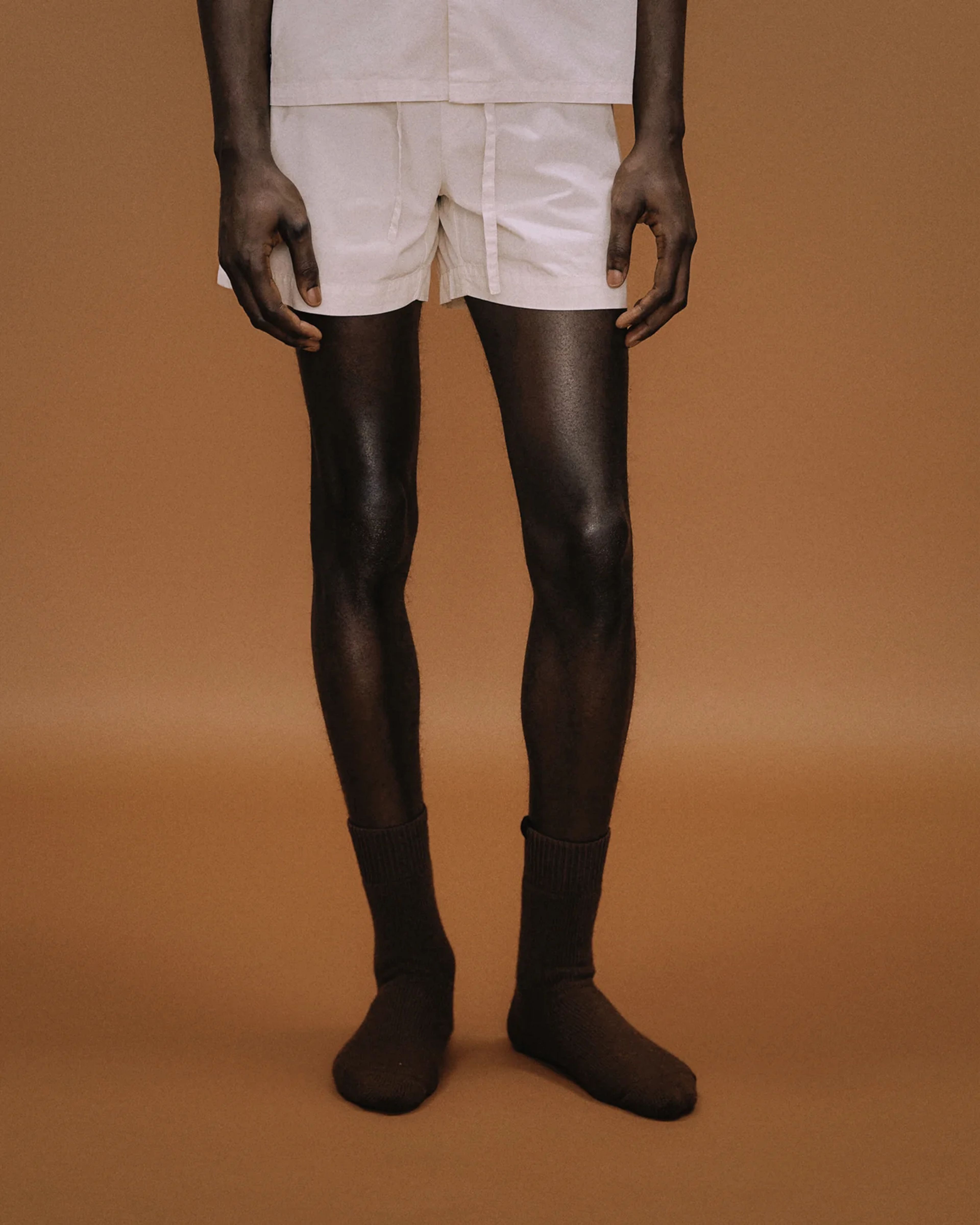 snug-sock-brunette photo model