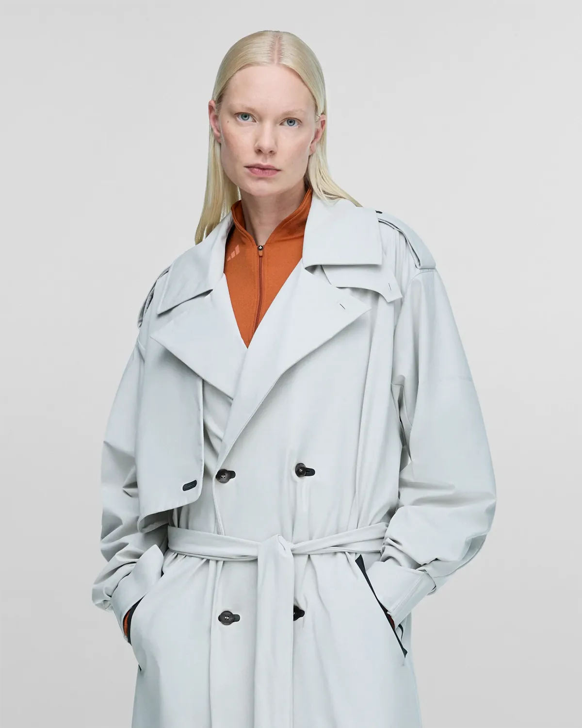 Uniform Trenchcoat Chalk Pearl - Image 8