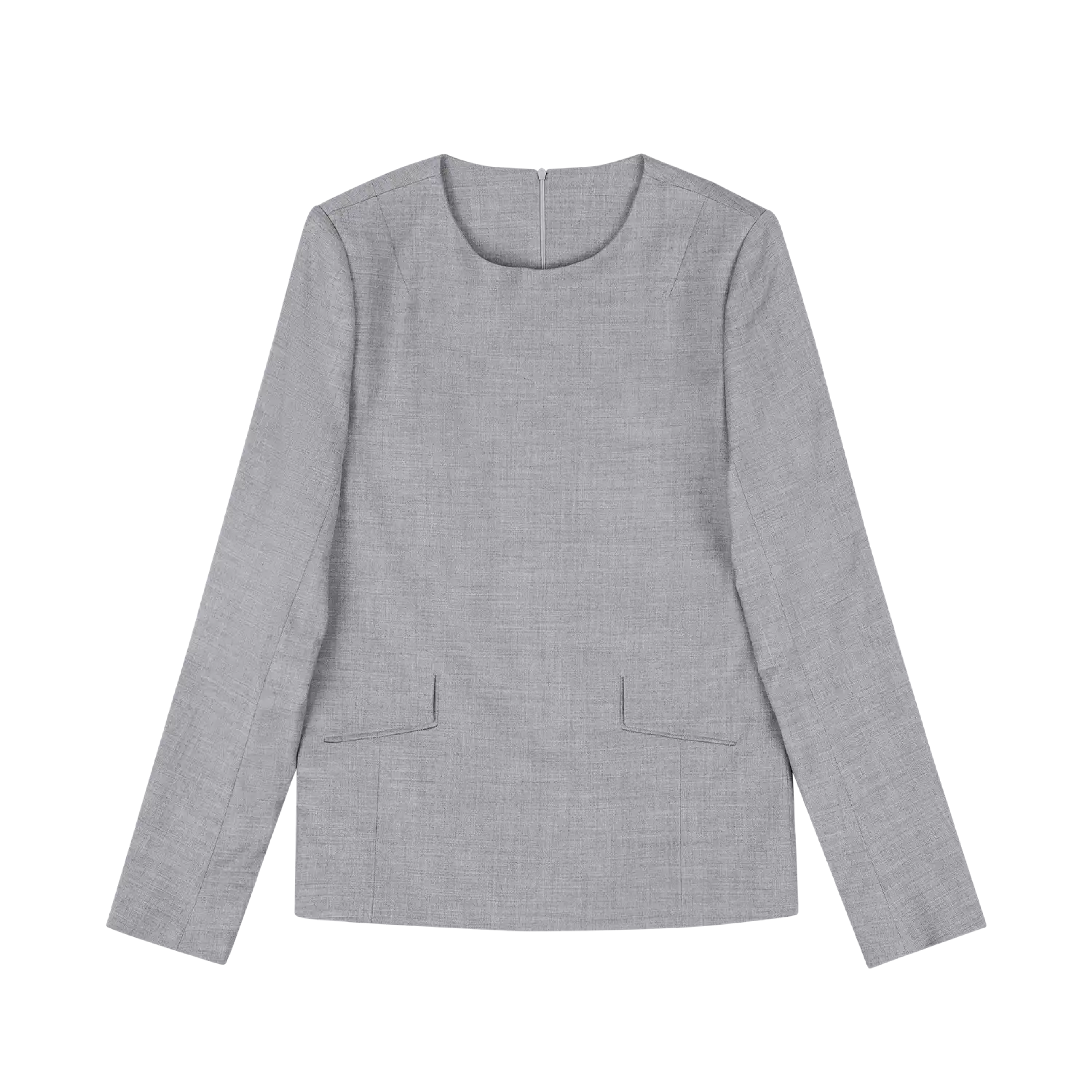 Product tailored-top-warm-gray thumbnail