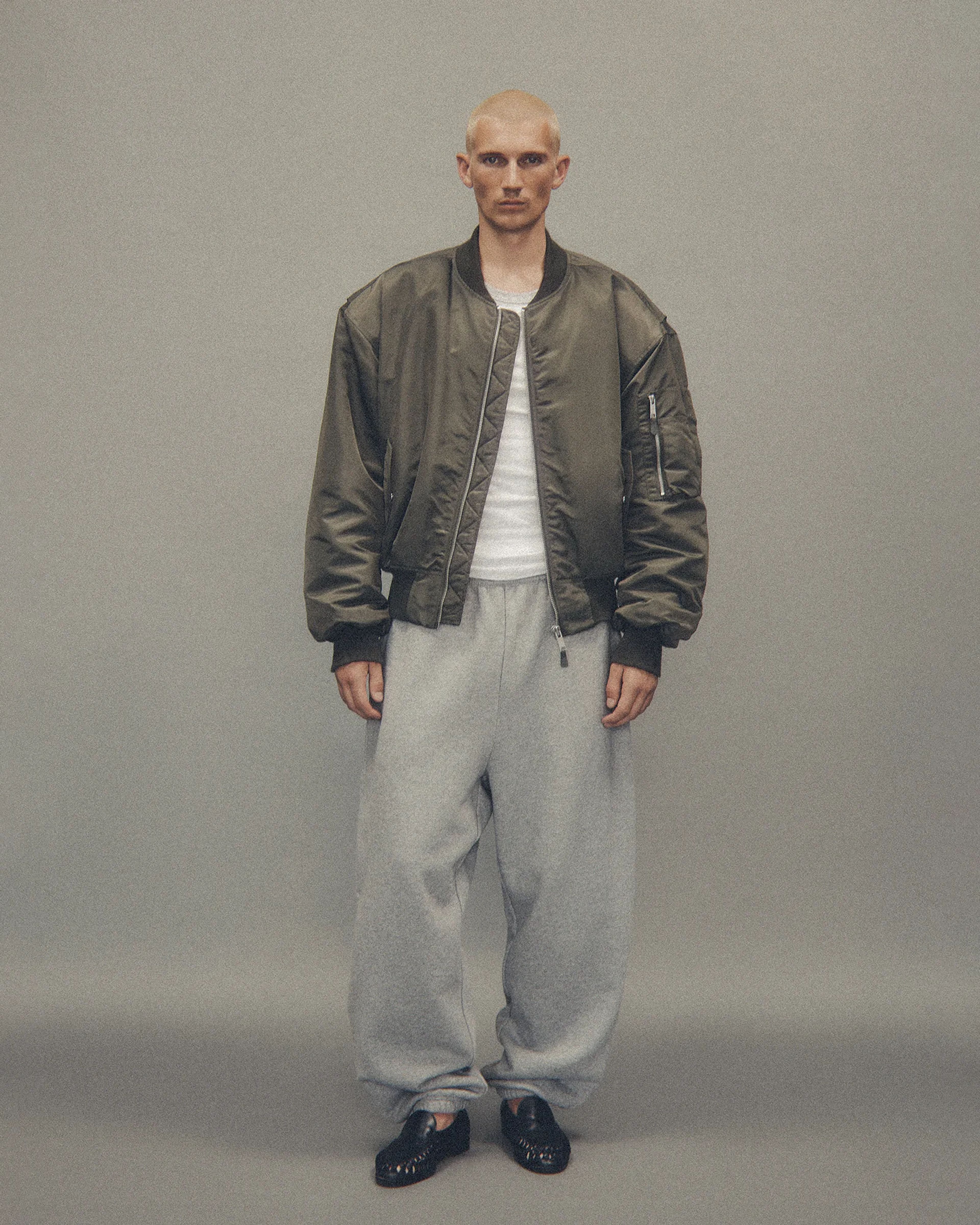 Cropped Broad Bomber Khaki - Image 1