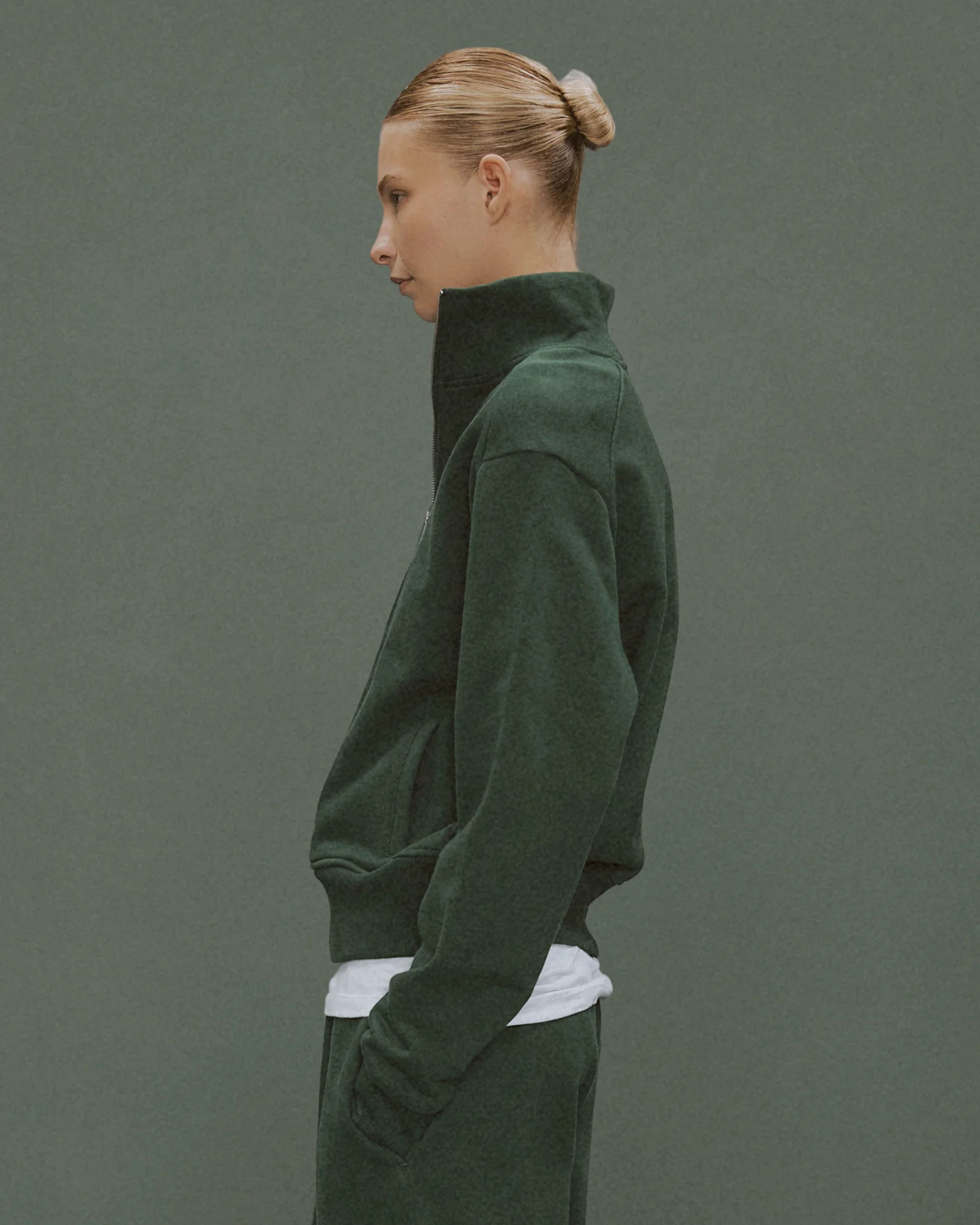 Standard Track Jacket College Green - Image 3