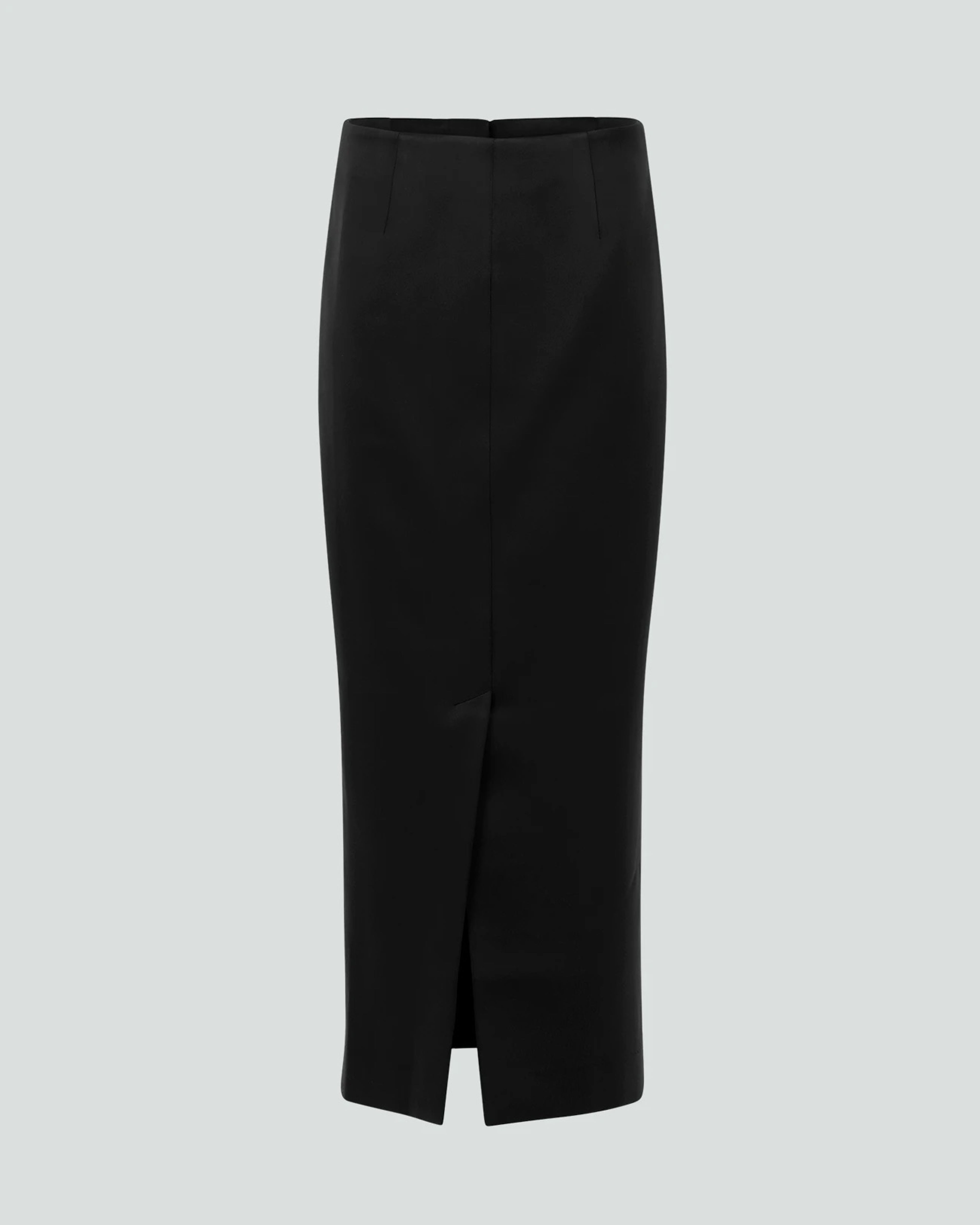 Script Skirt Black Sateen - Image 3