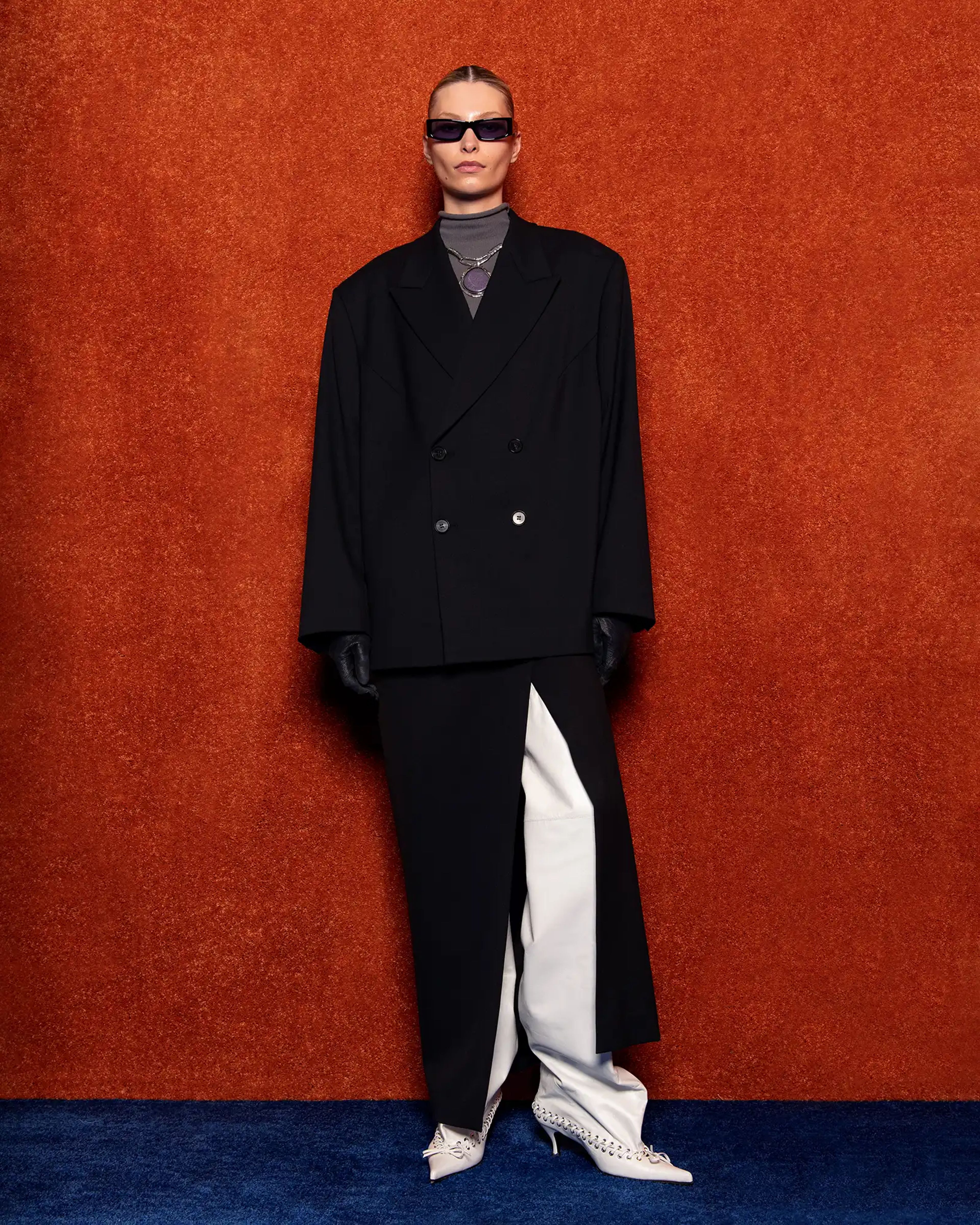 Double Breasted Blazer Black - Image 3