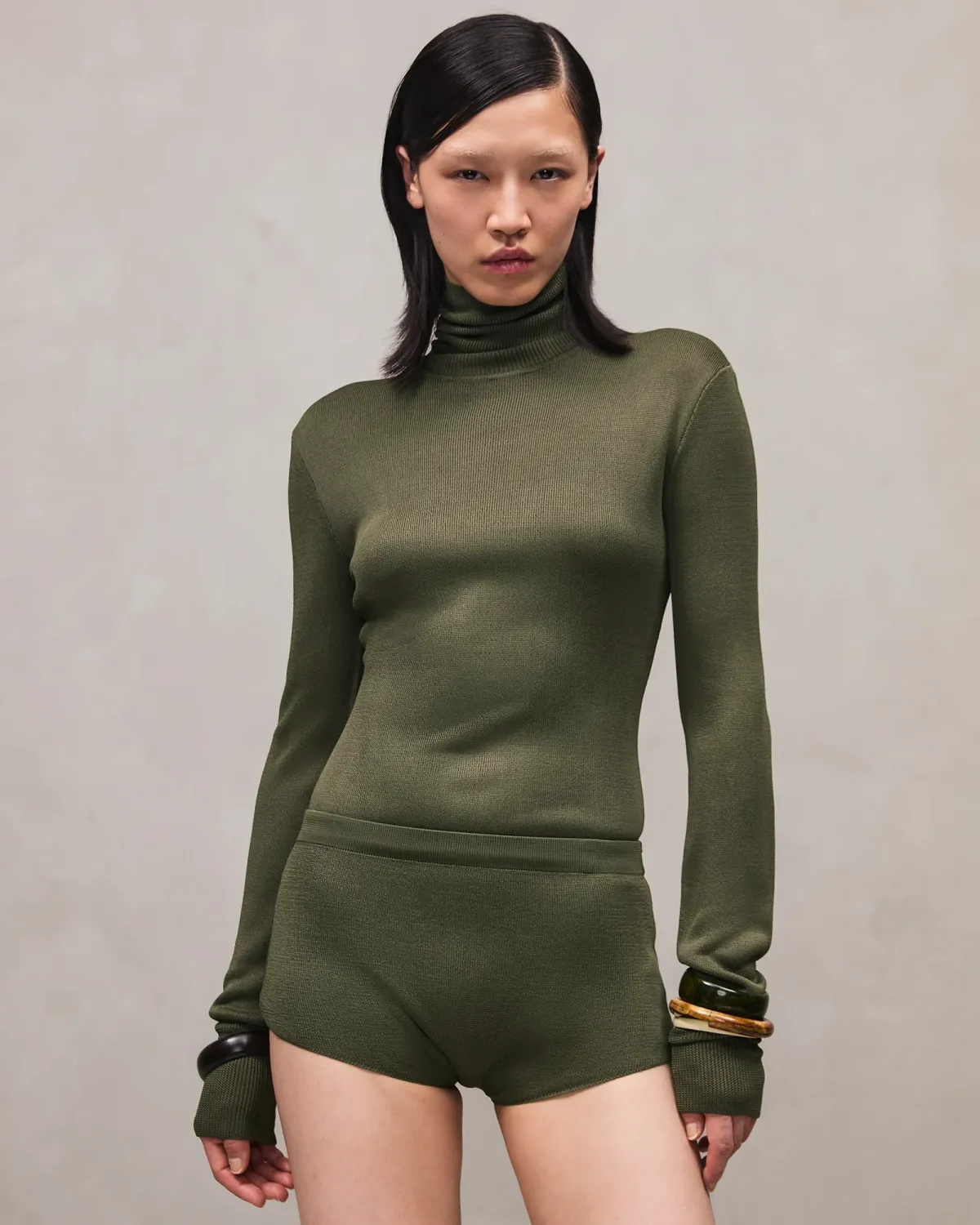 Turtleneck Long Sleeve Moss - Image 2