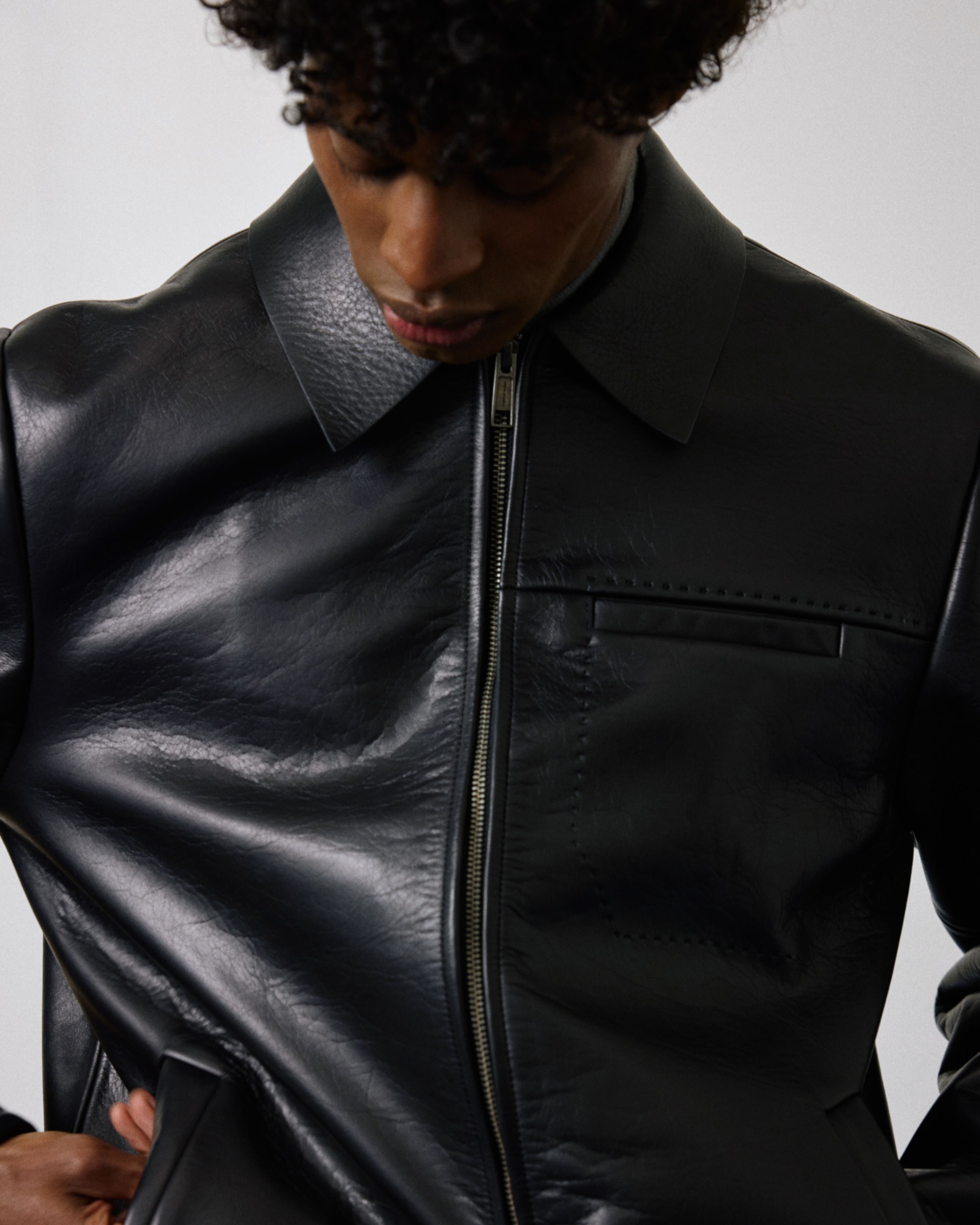 corehide jacket black leather - entire studios