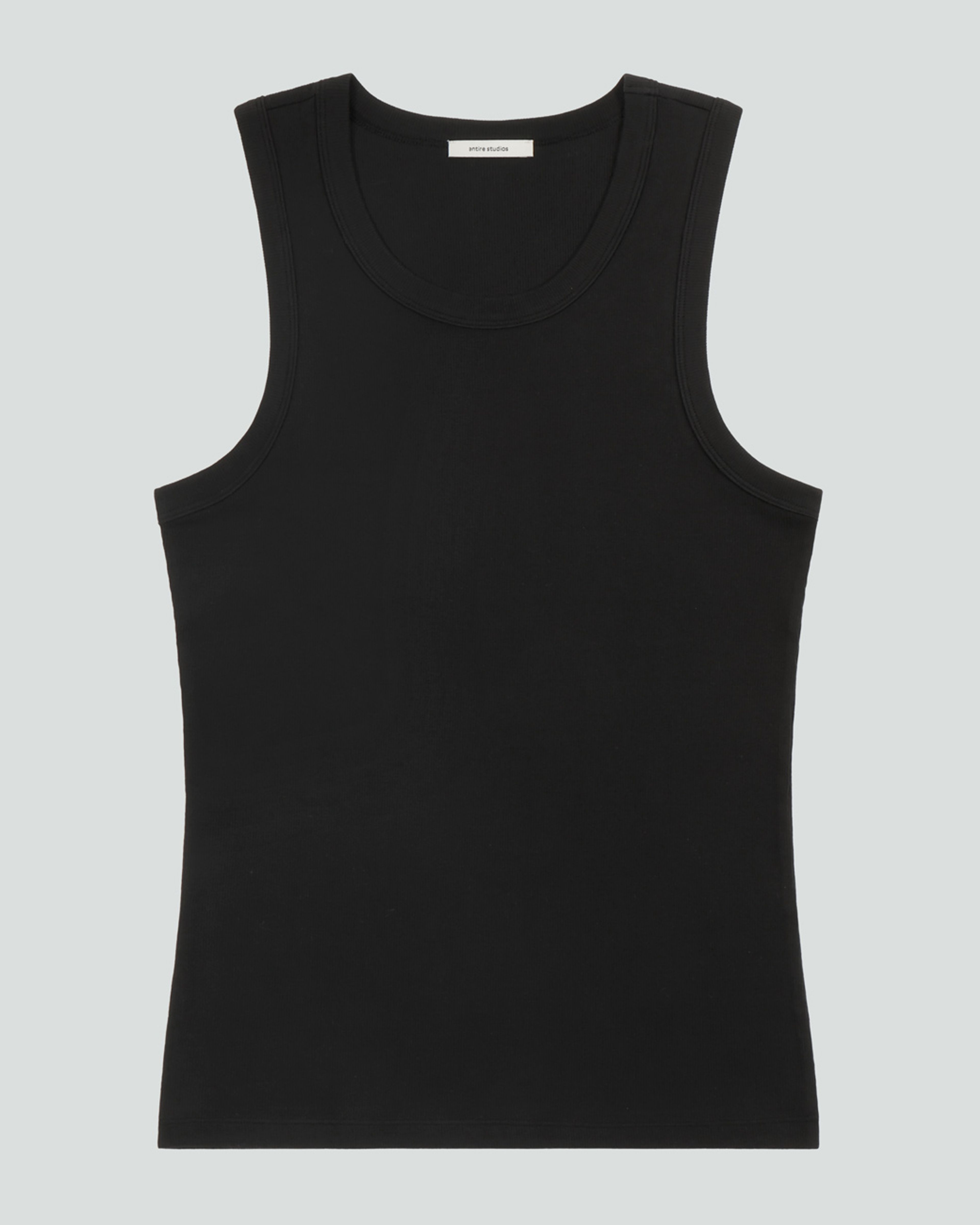 Rib Tank Black - Image 3