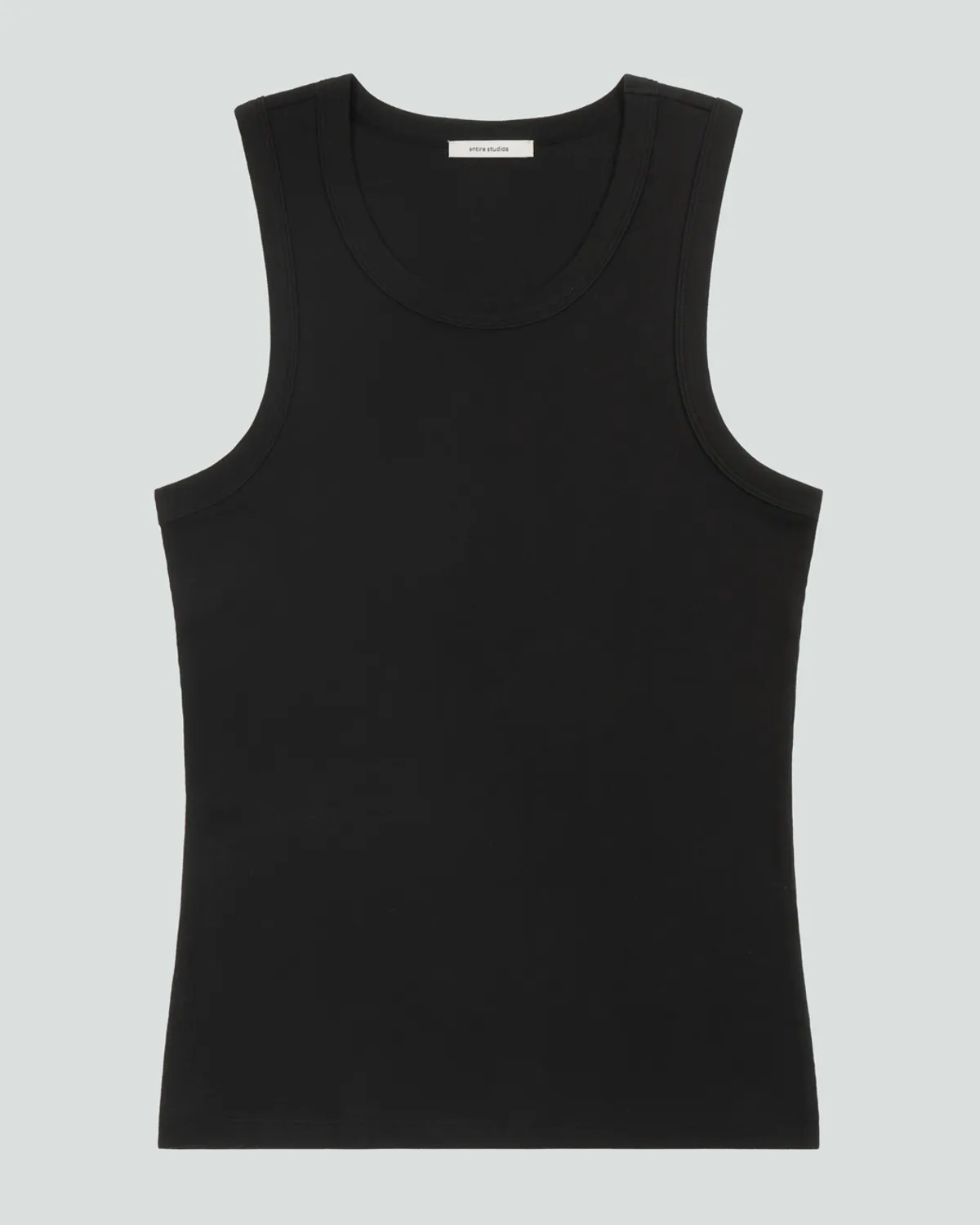 Rib Tank Black - Image 3