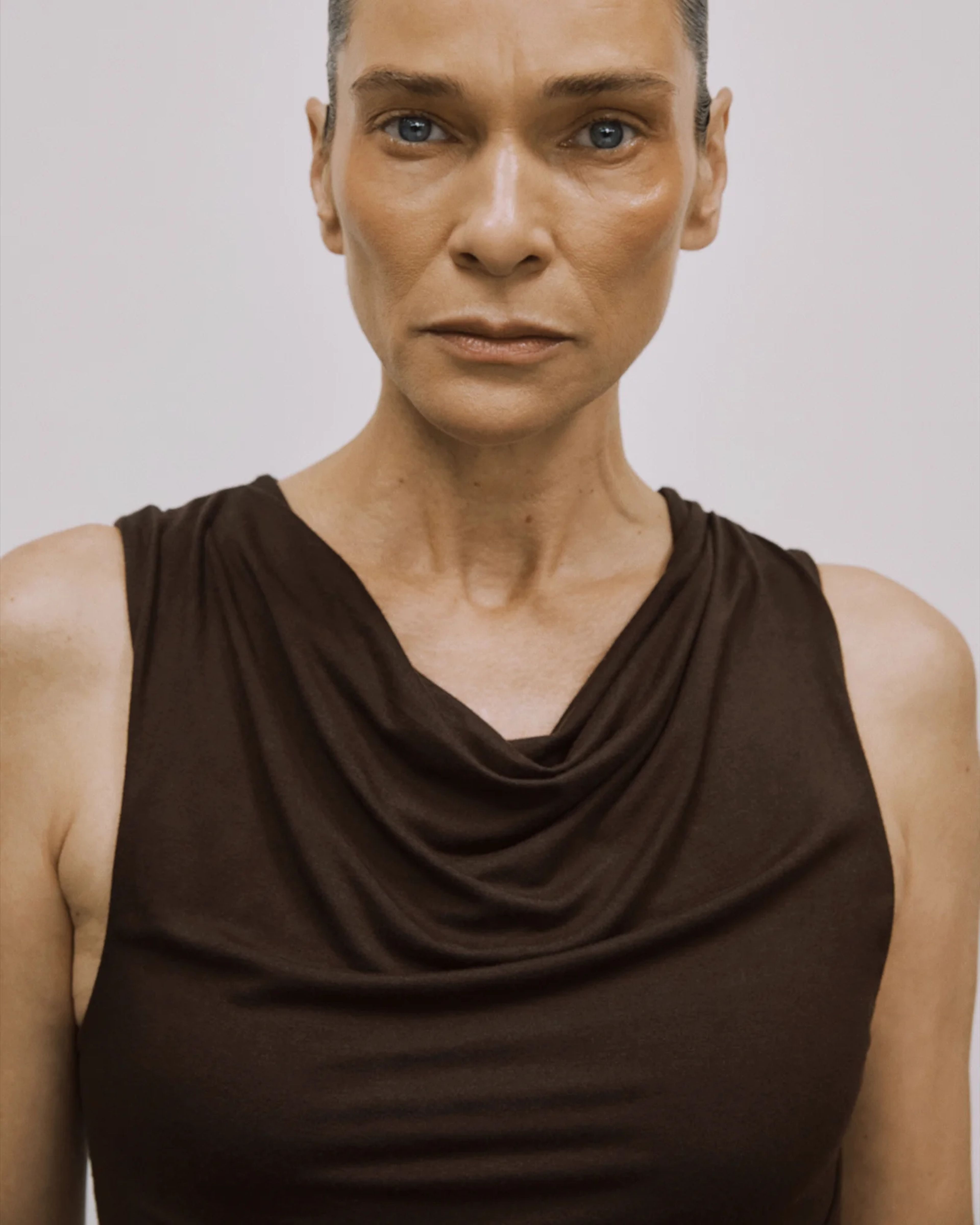 Drape Dress Tobacco - Image 2