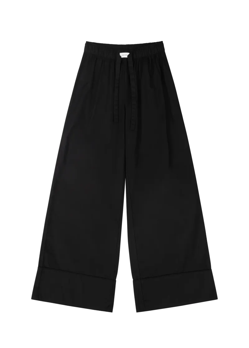 pajama-pant-black garment view