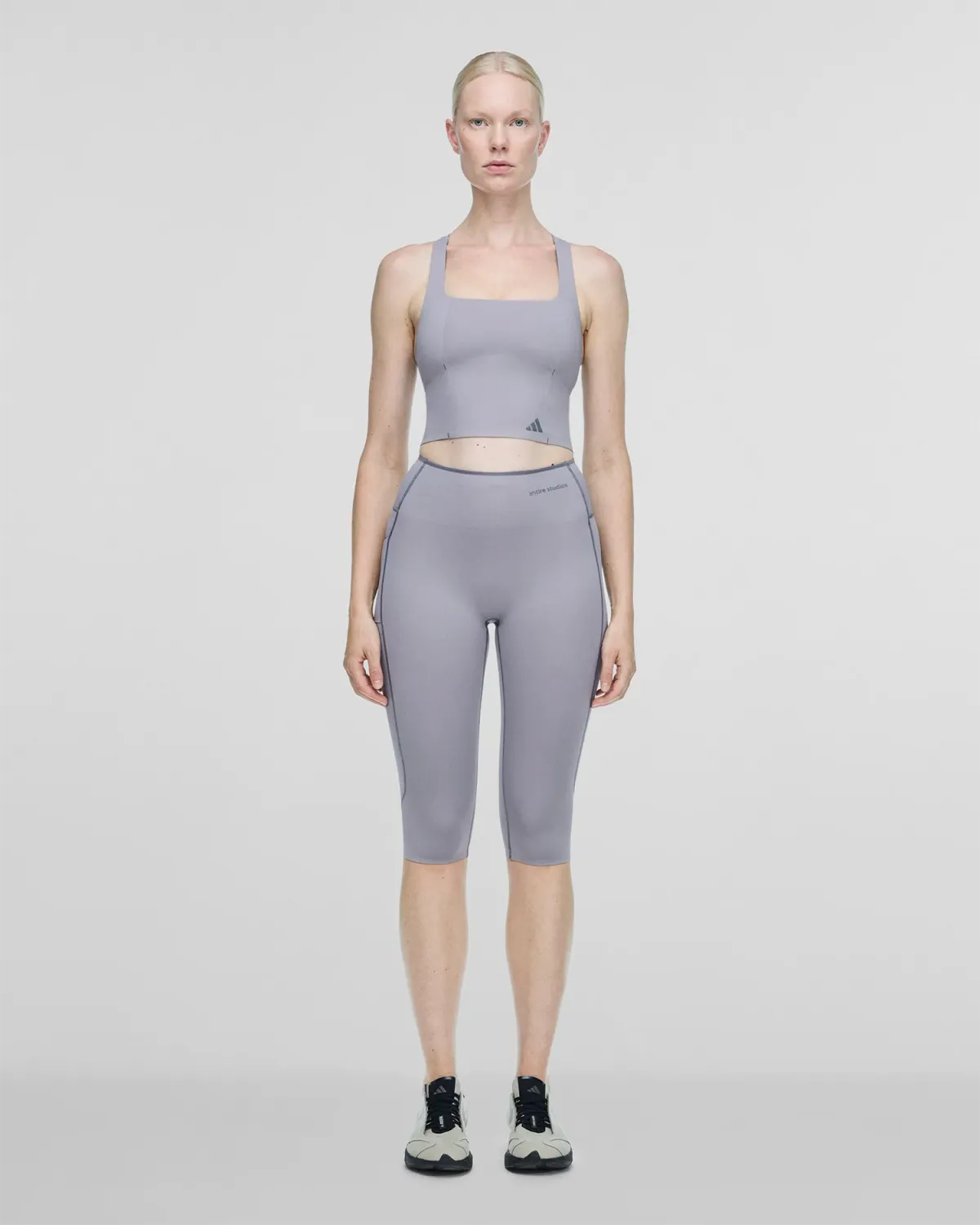 Optime Training Capri Leggings Dove Grey - Image 3