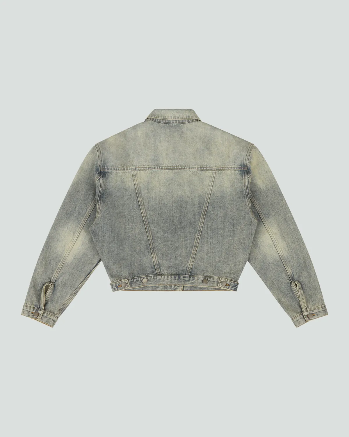 Shrunken Denim Jacket Surface Wave - Image 5