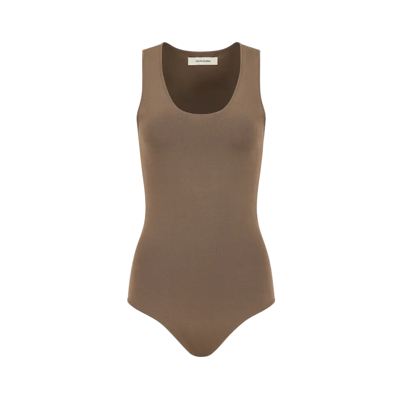 compressed-bodysuit-tan garment view