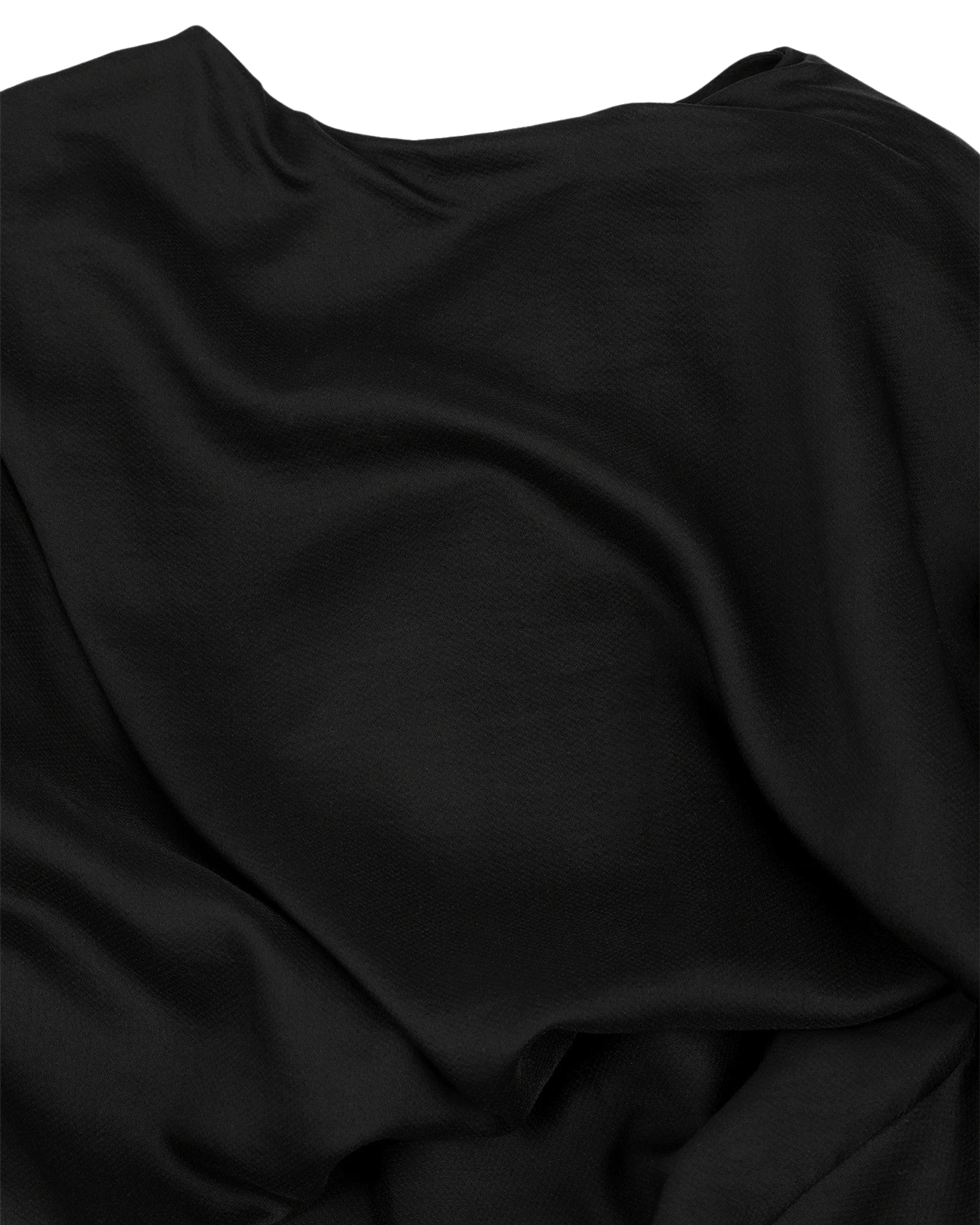 Side Drape Top Black - Image 3