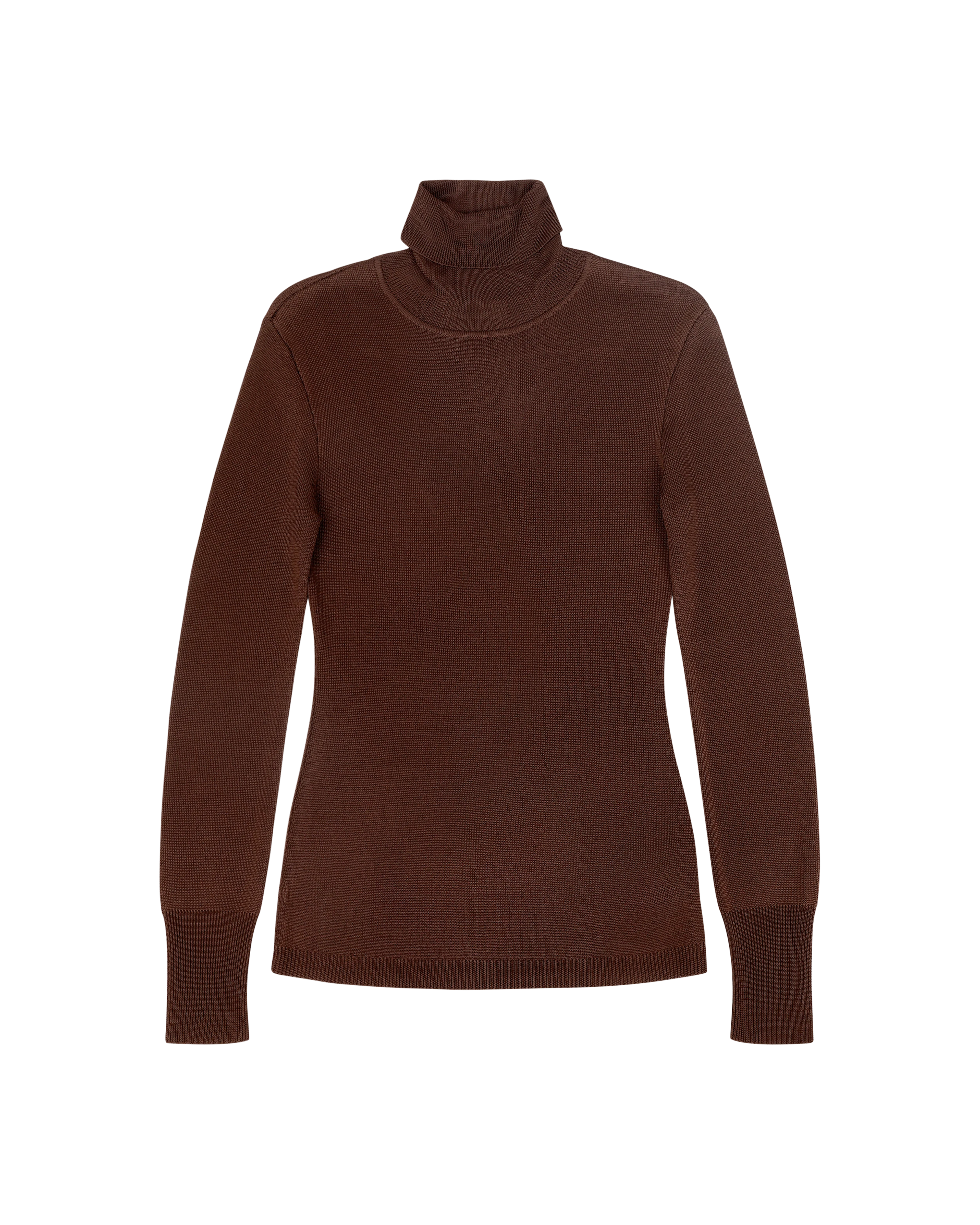 Turtleneck Long Sleeve Chocolate - Image 5