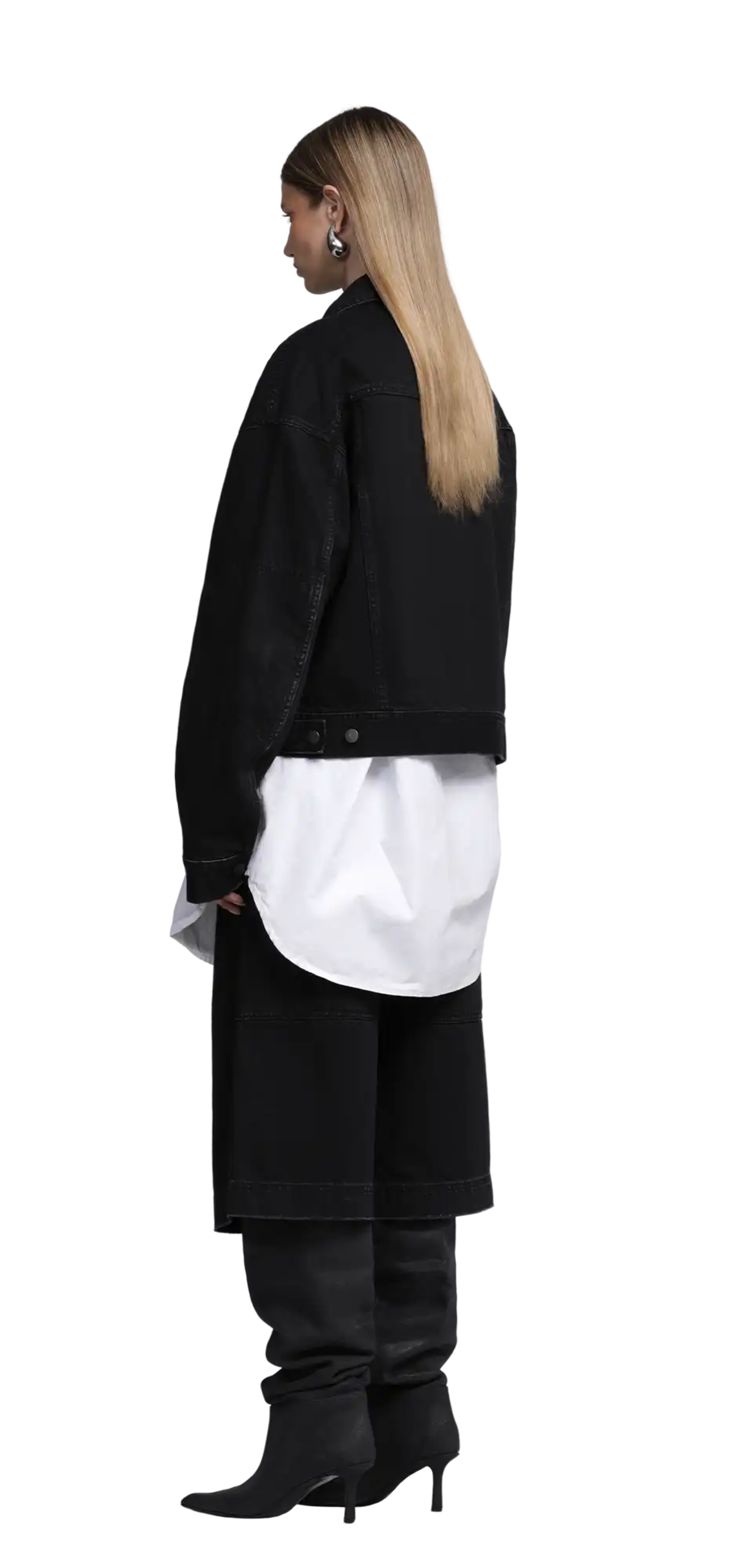 gem denim jacket magnetite - entire studios