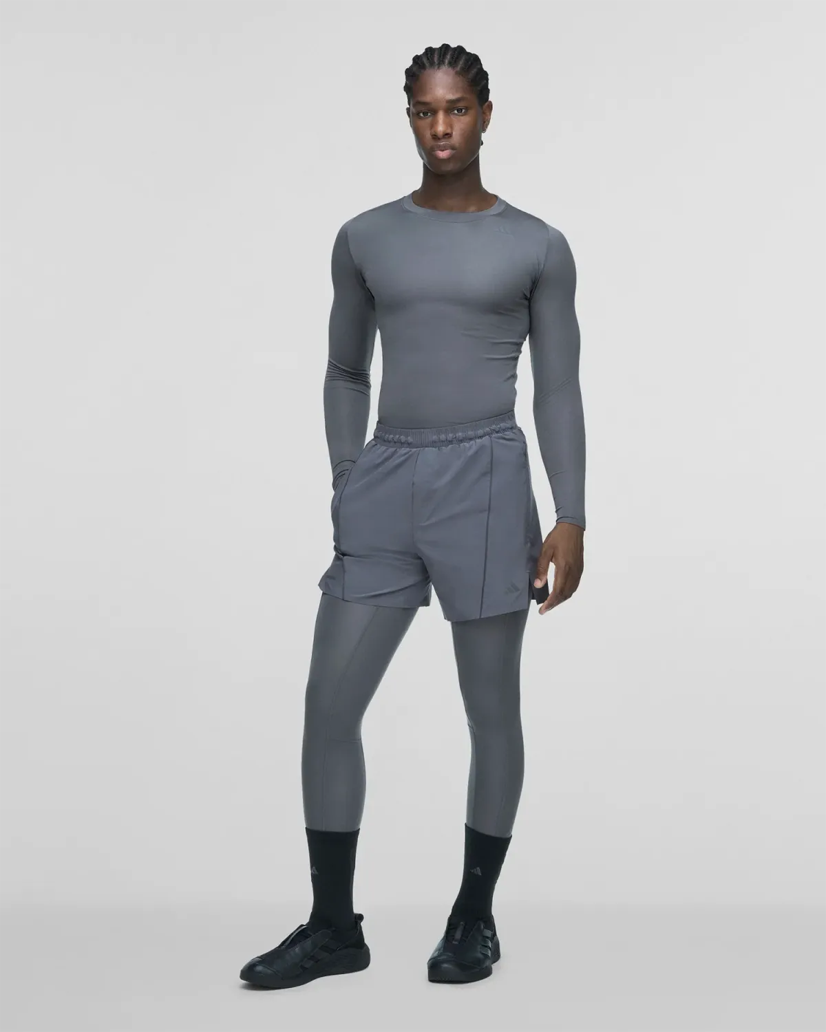 Techfit Compression Training Long Sleeve Granite - Image 4