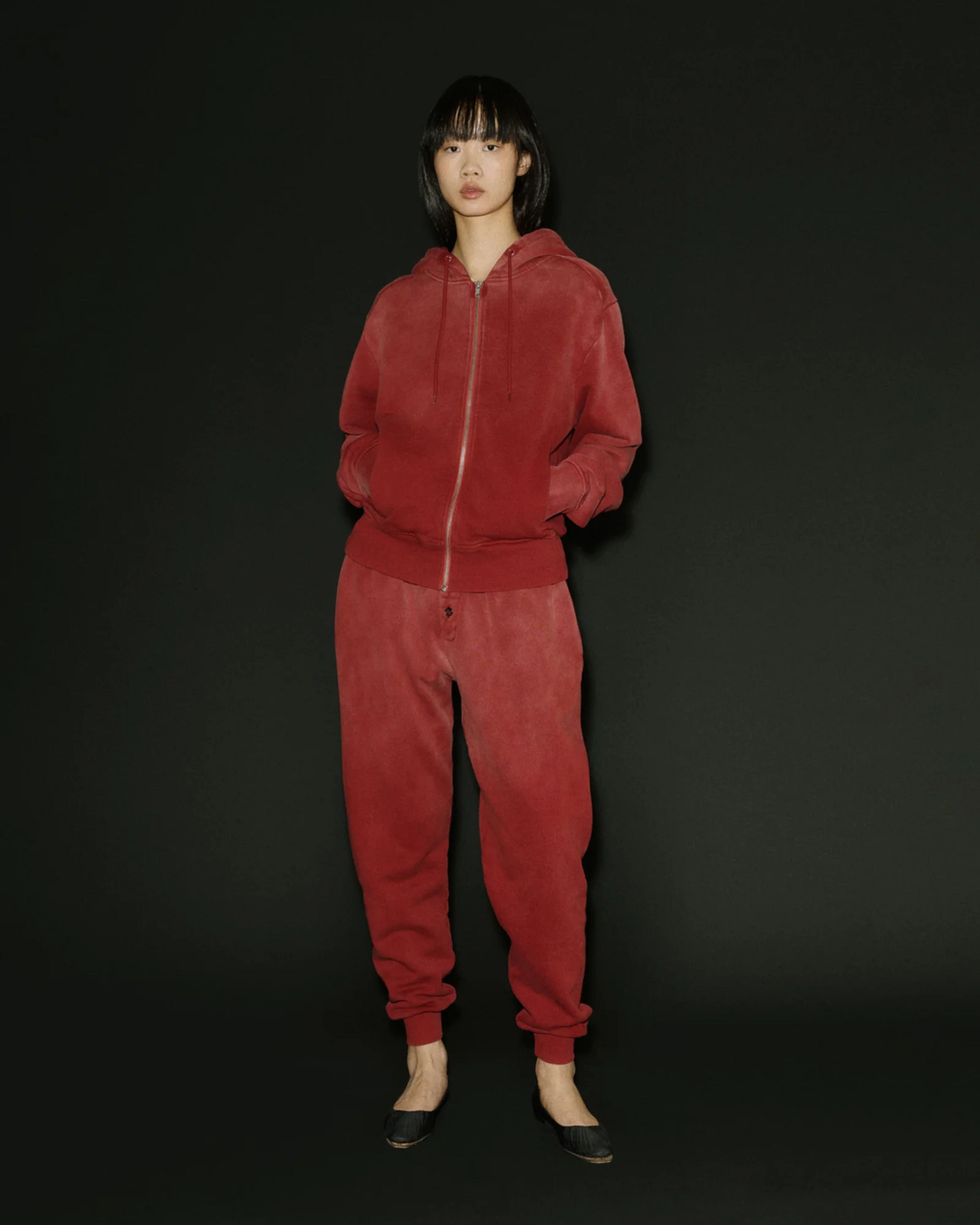 Slim Zip Up Red Clay - Image 1