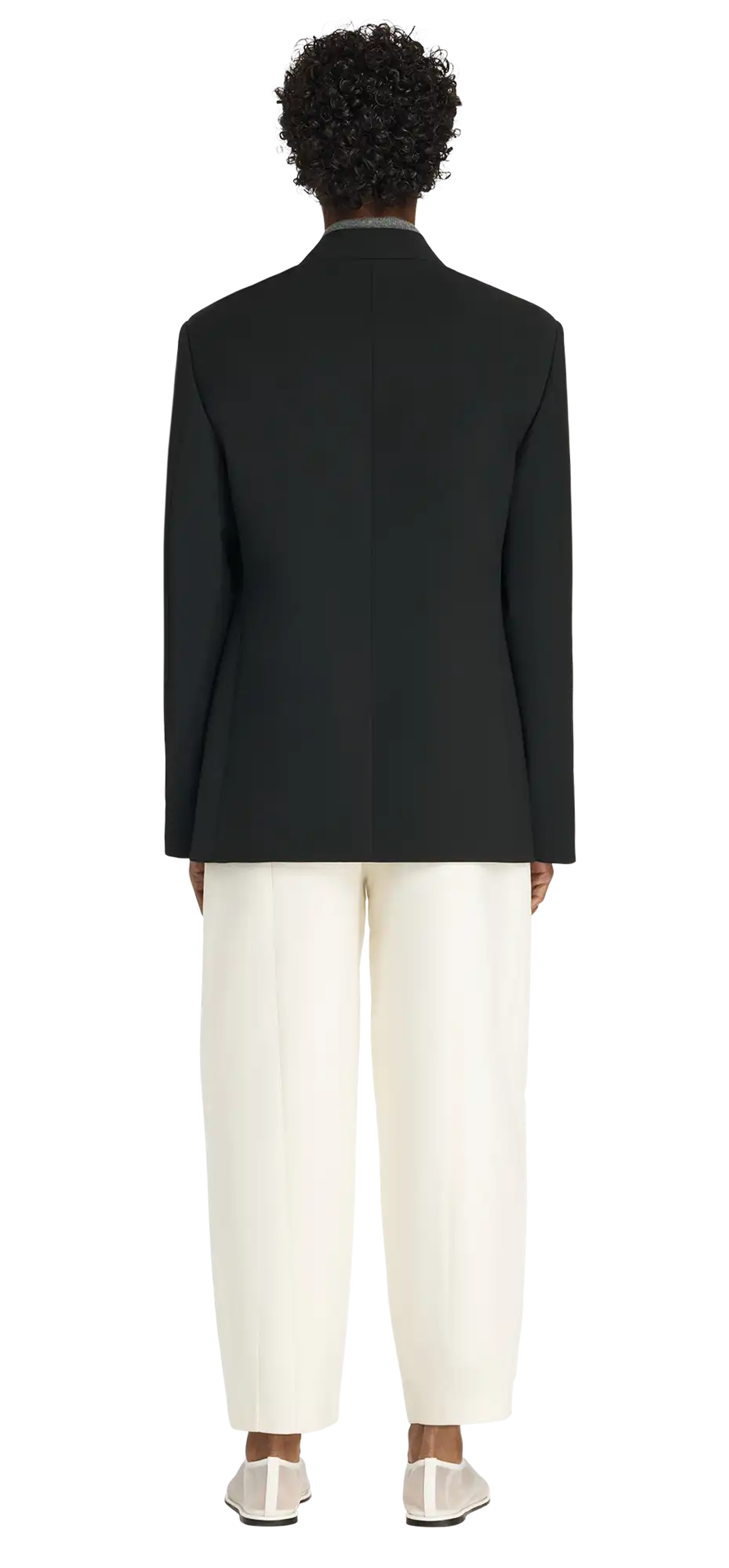 common tailored jacket black wool - entire studios