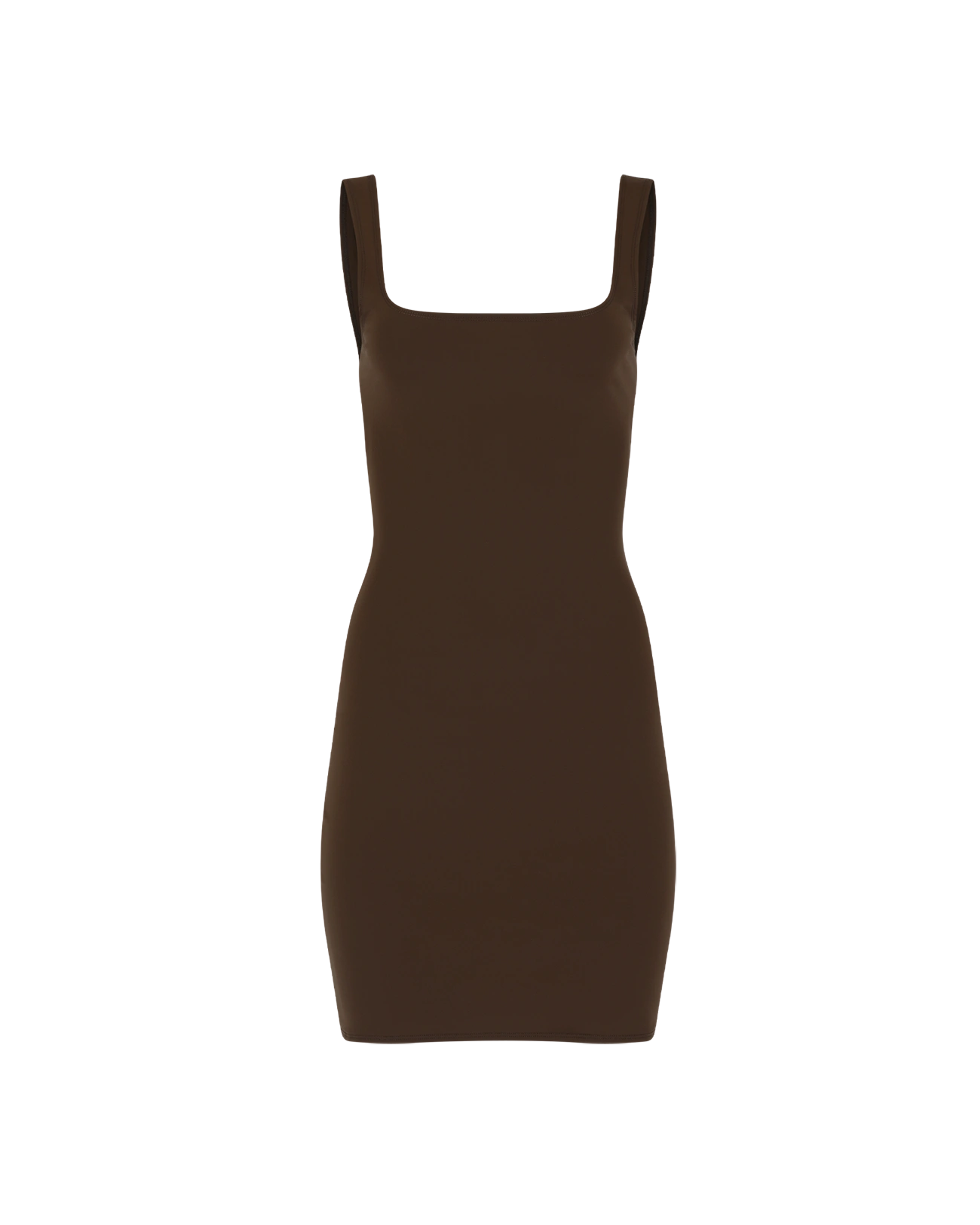 Square Neck Mini Nylon Spandex Brunette - Image 1