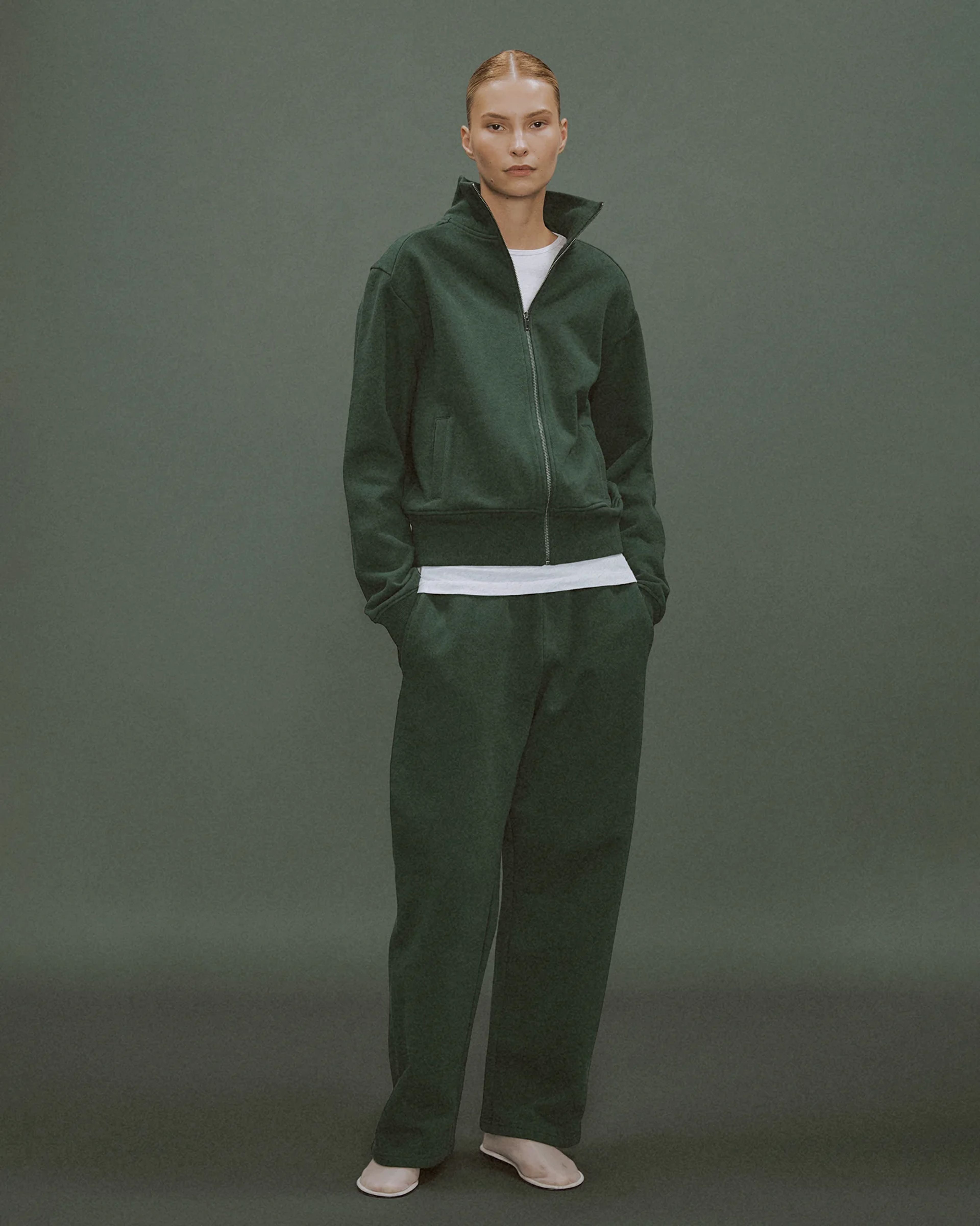 Standard Track Jacket College Green - Image 2