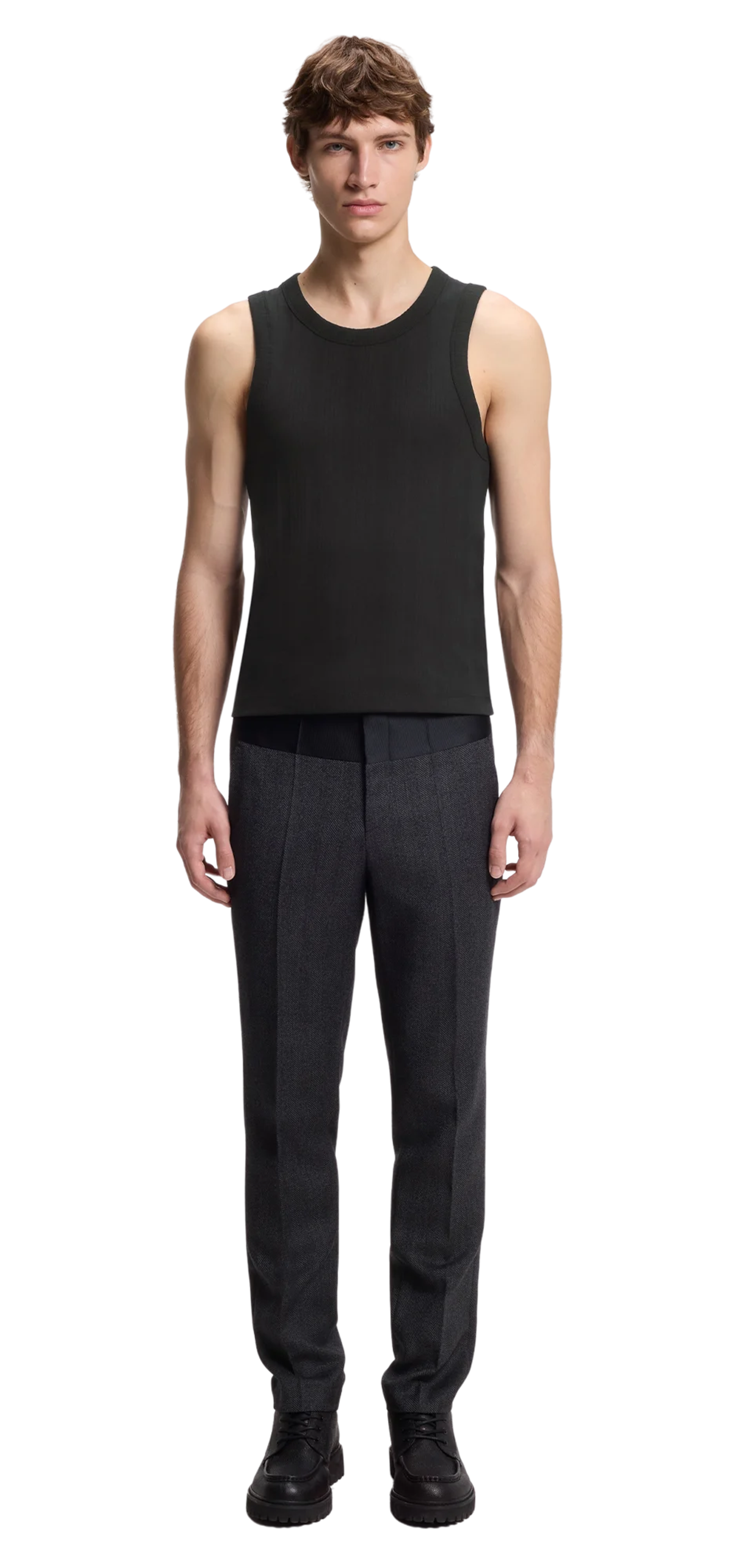 hugo-x-entire-studios-ribbed-vest-top character front view