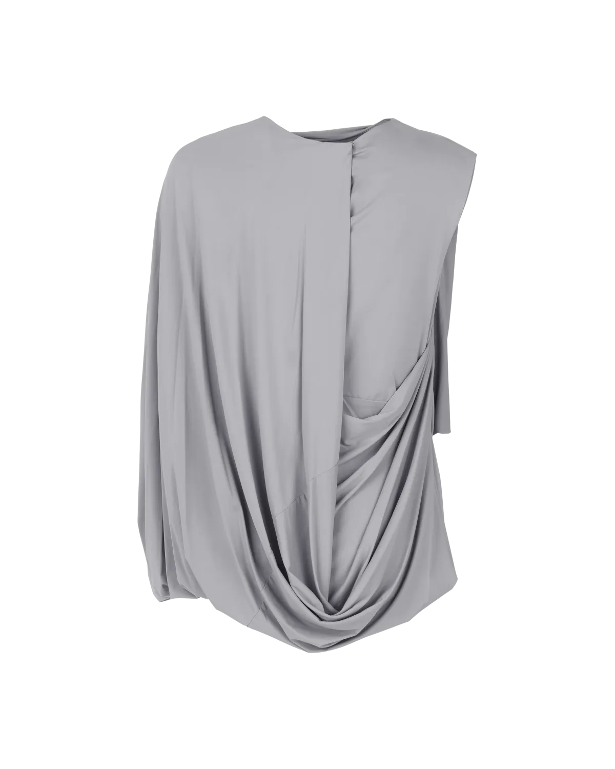 Lycra Side Drape Top Fog - Image 3