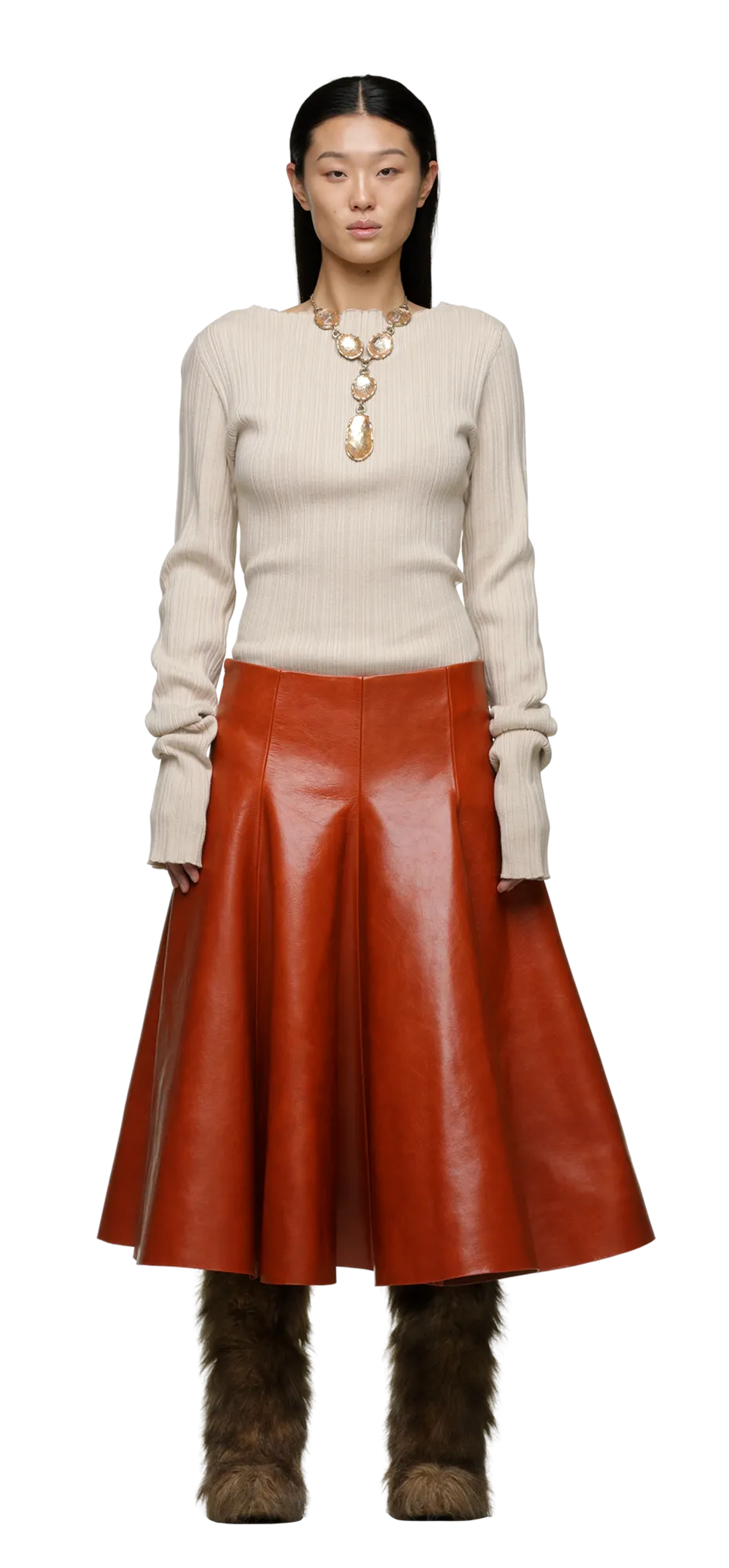 delta-skirt-copper character front view