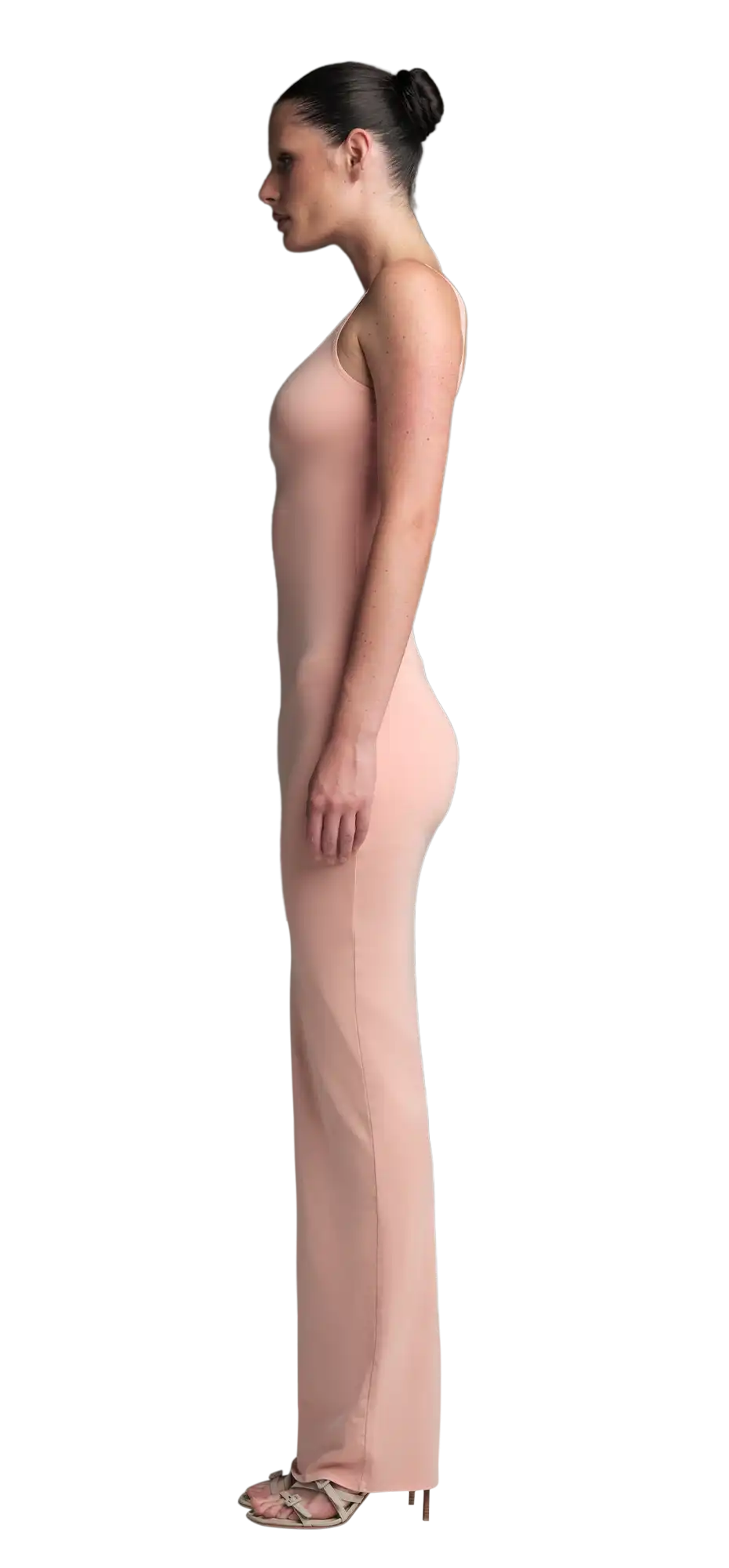 square-neck-maxi-cotton-spandex-dusty-pink character left view