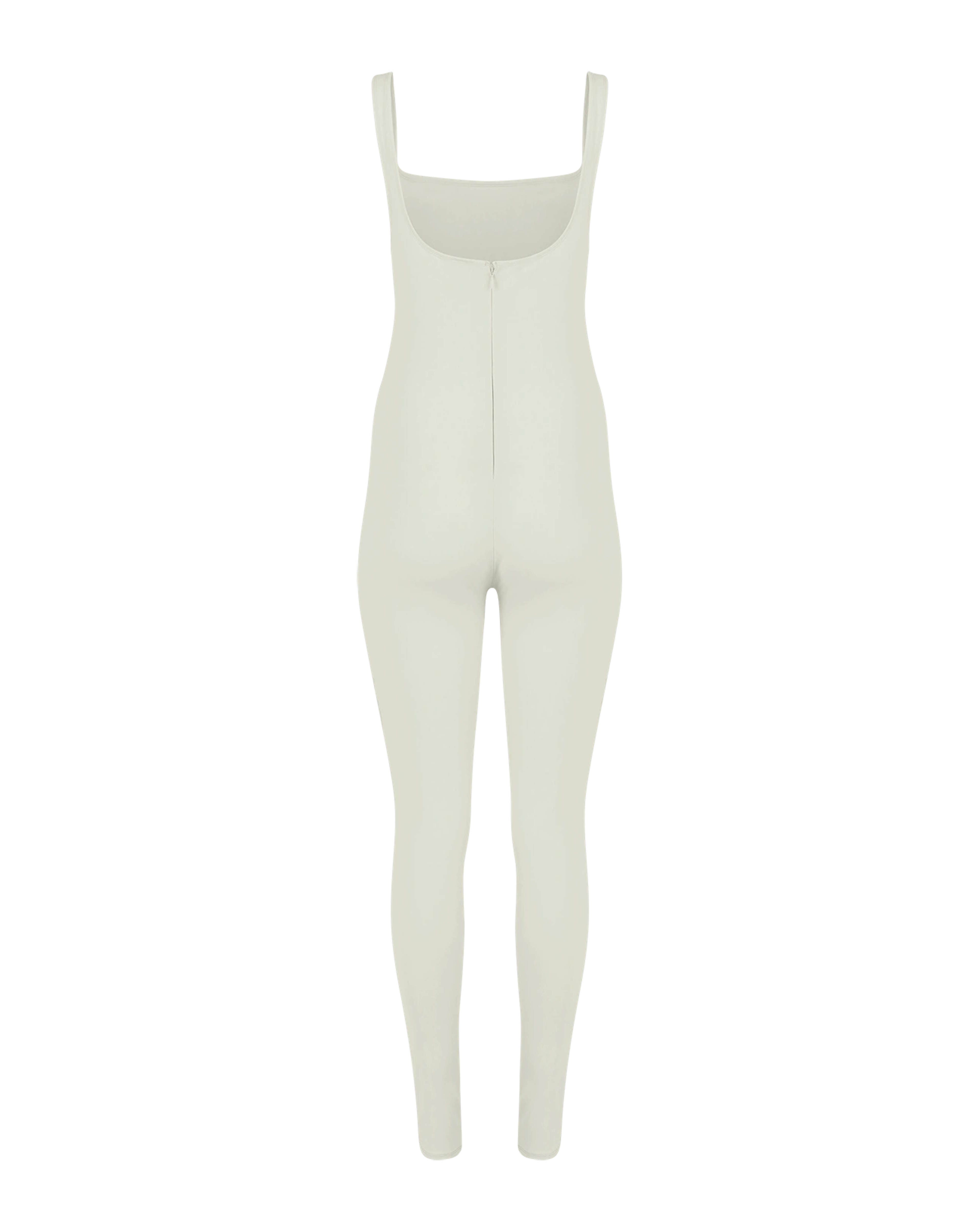 Square Neck Catsuit Nylon Spandex Rice - Image 2