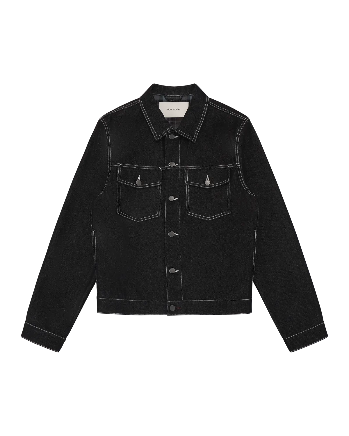 Classic Denim Jacket Raw Black - Image 5