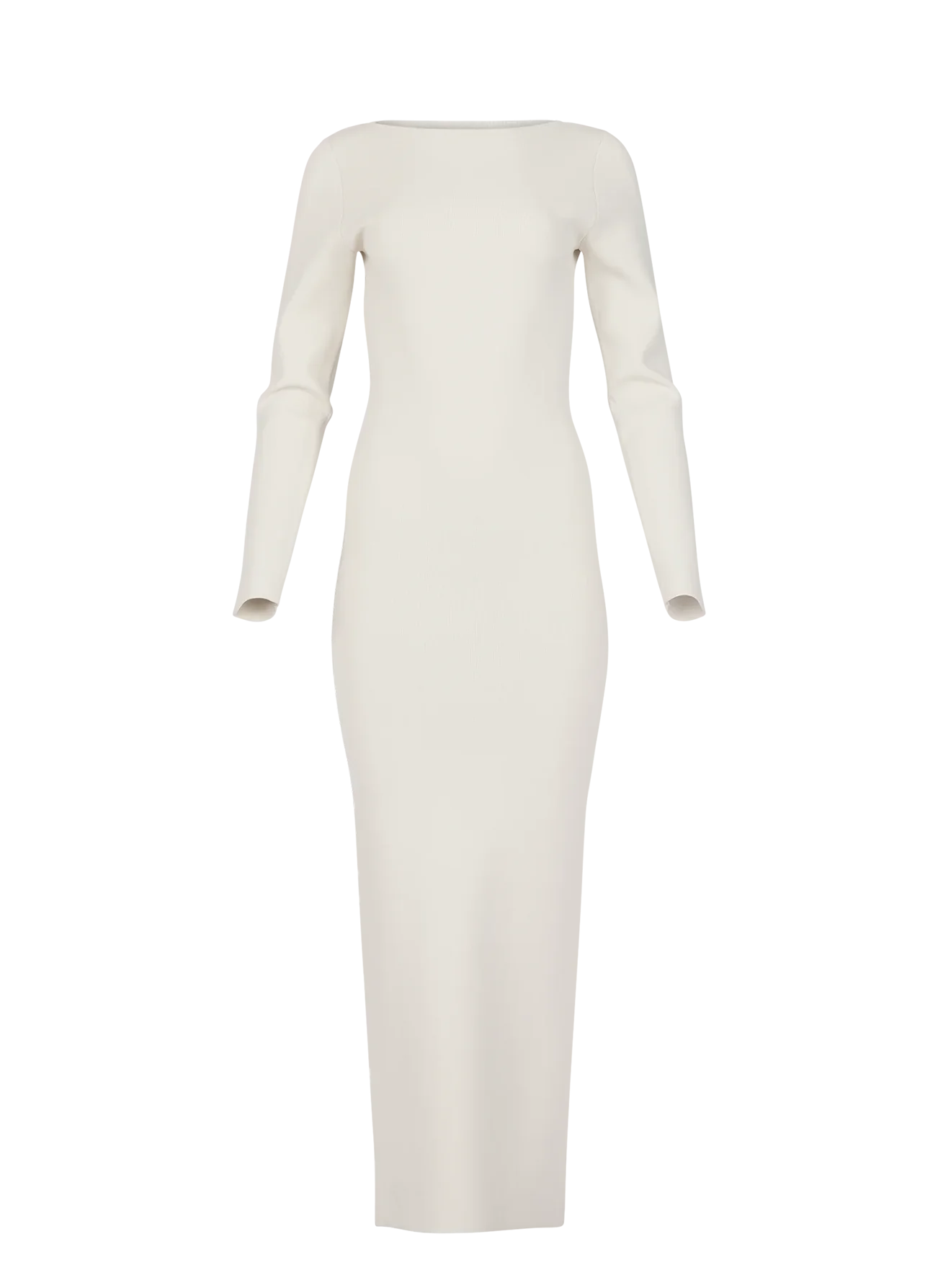 boatneck white dress Gameday A-Line A simple crepe dress with long sleeves is a perfect choice for a modern bride who wants a romantic and elegant wedding dress BOAT NECK MIDI DRESS OFF