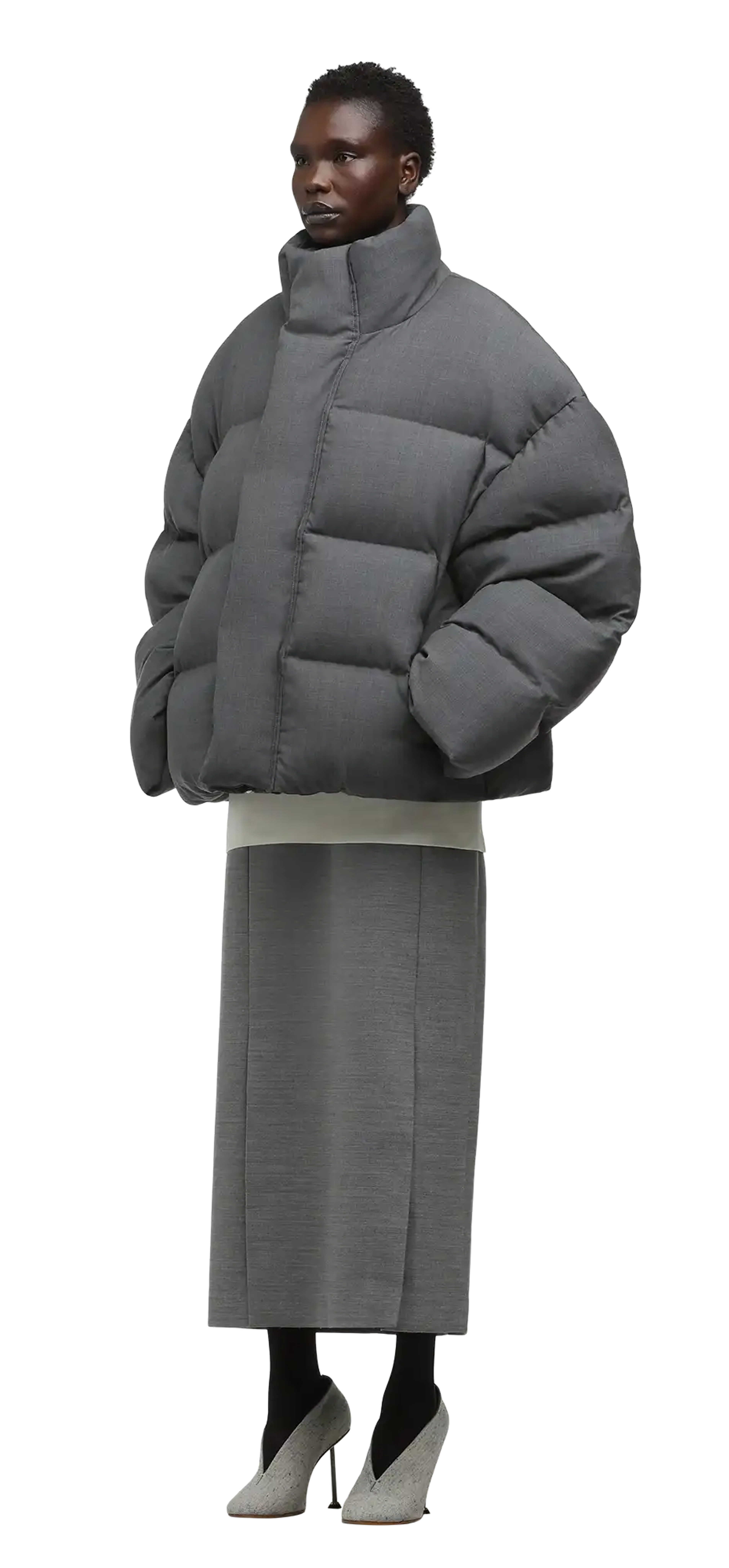 mml puffer suiting grey - entire studios
