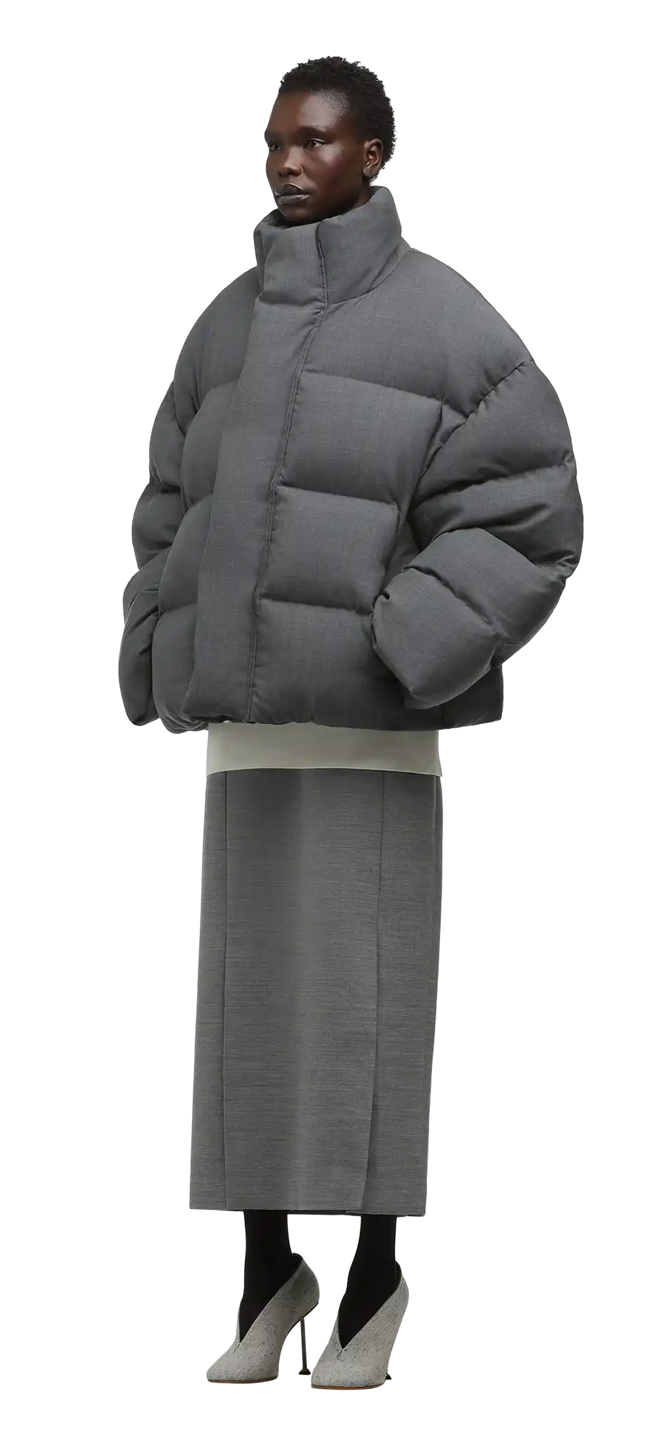 mml puffer suiting grey - entire studios mml puffer suiting grey - entire studios