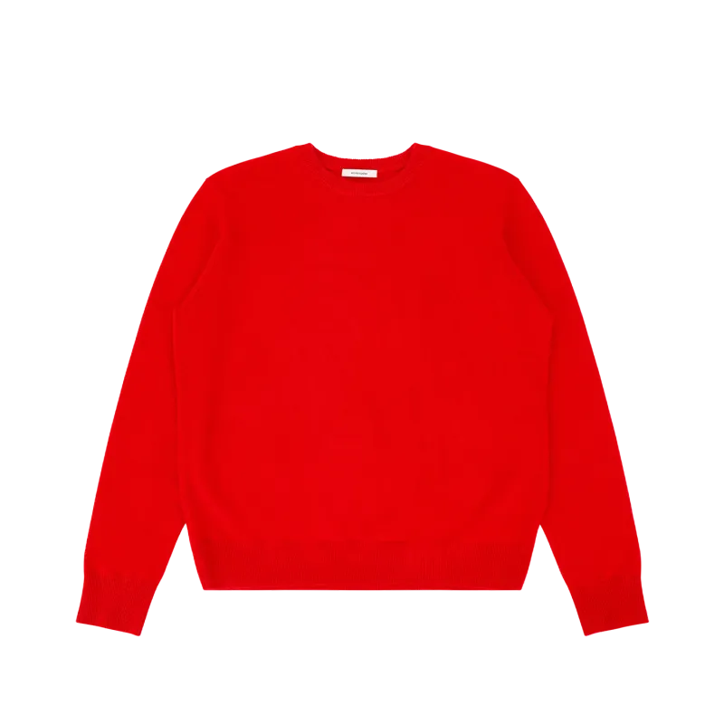 knit-crewneck-red garment view
