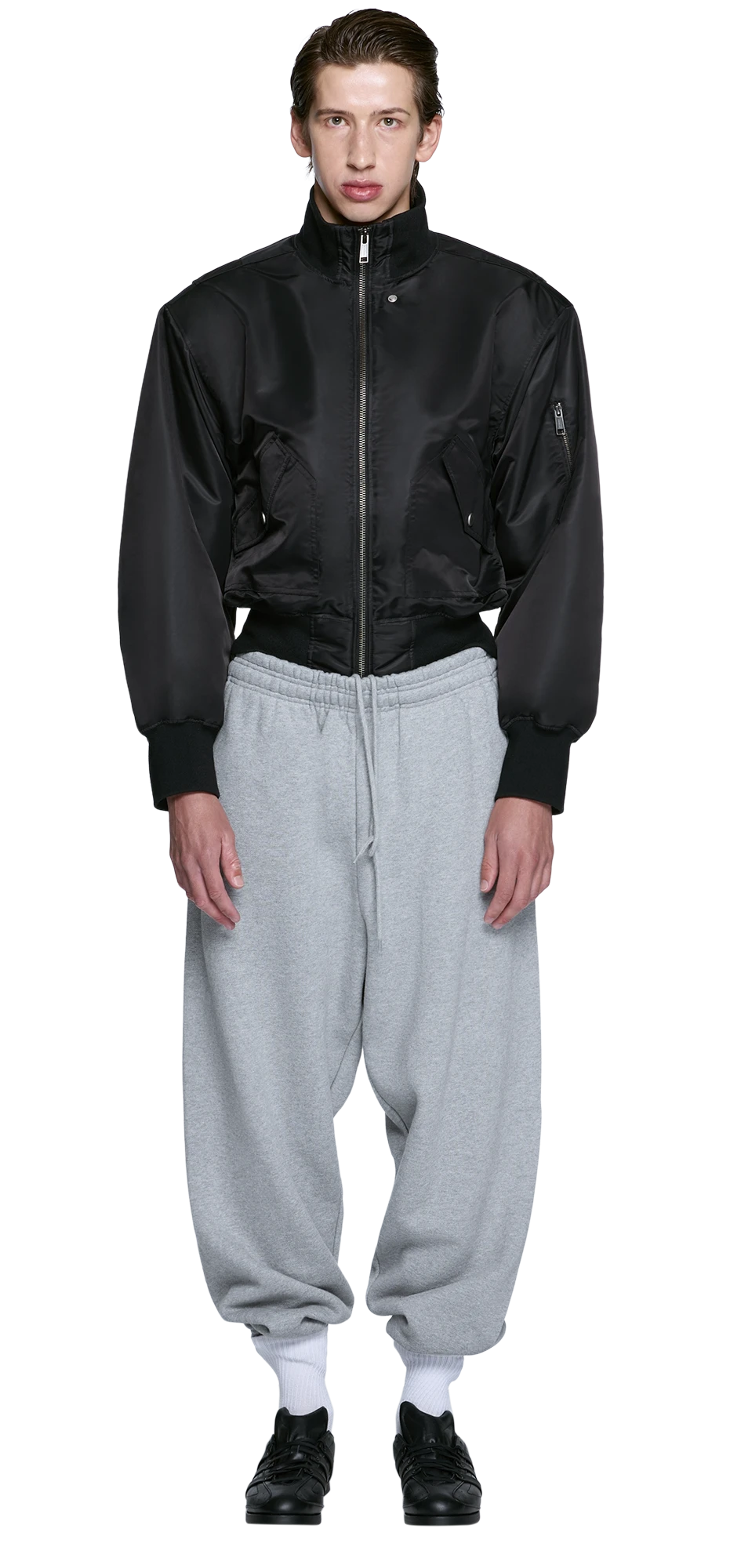 echo-bomber-black-nylon character front view