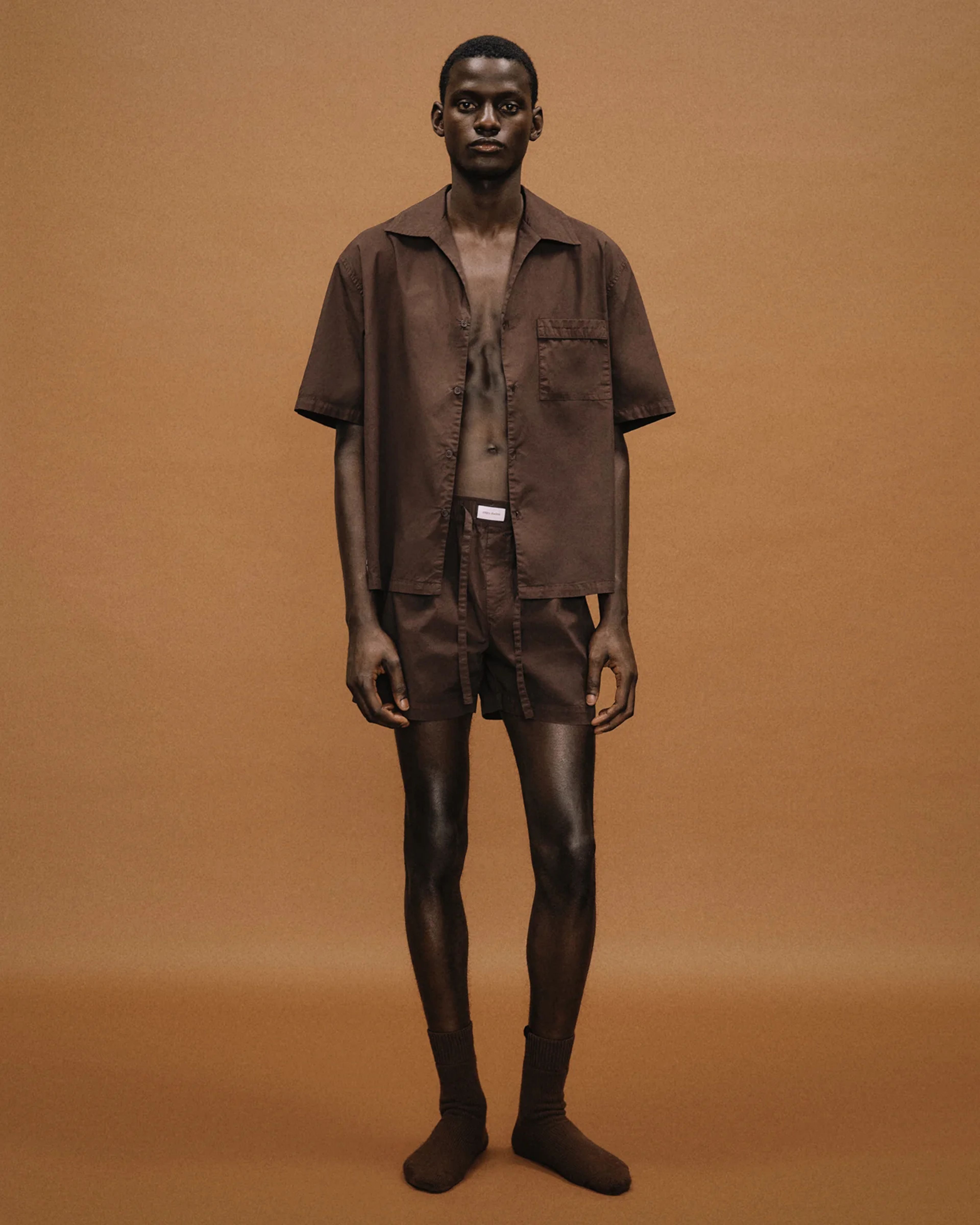 SS Pajama Shirt Brunette - Image 1