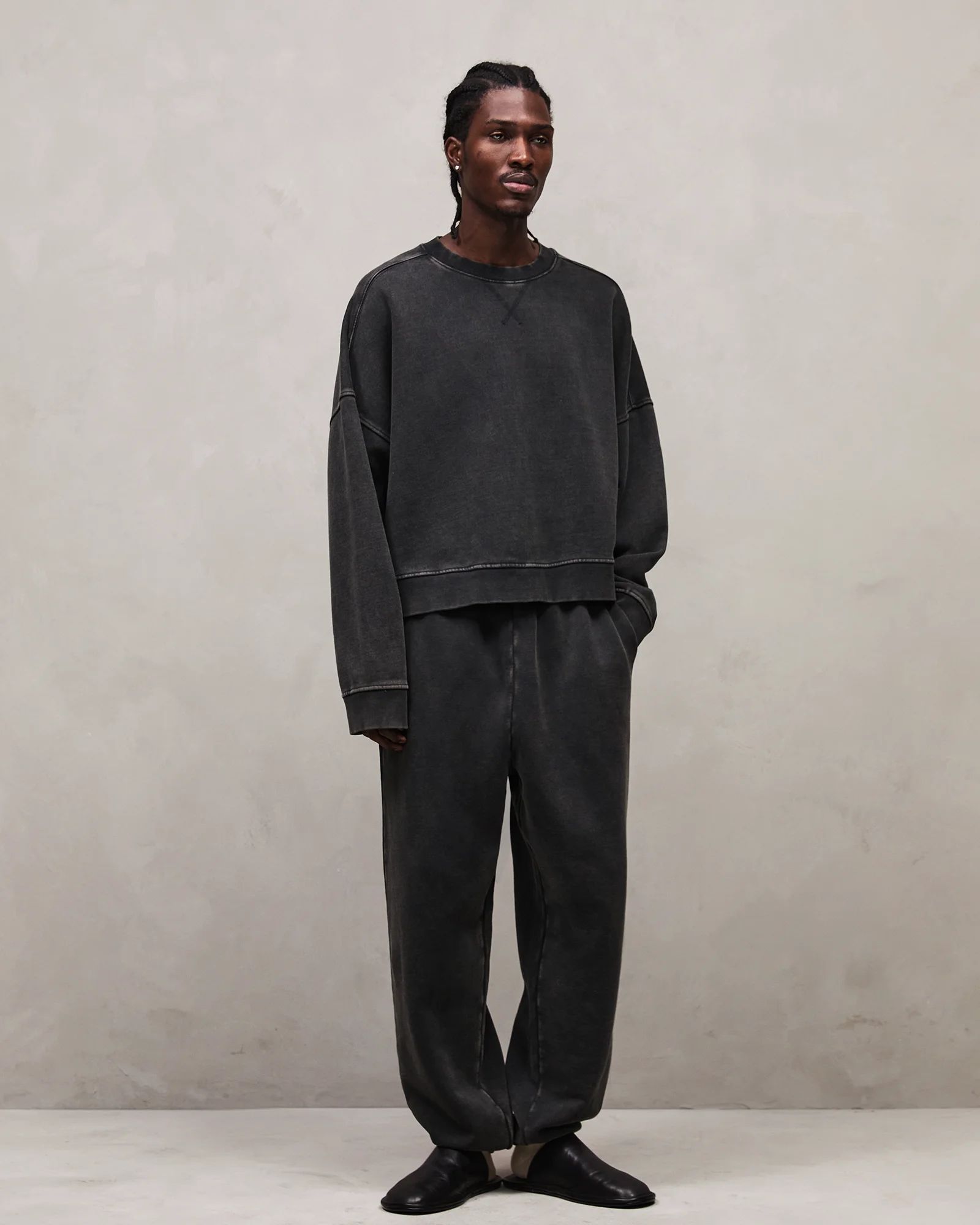 standard sweat washed black - entire studios standard sweat washed black - entire studios
