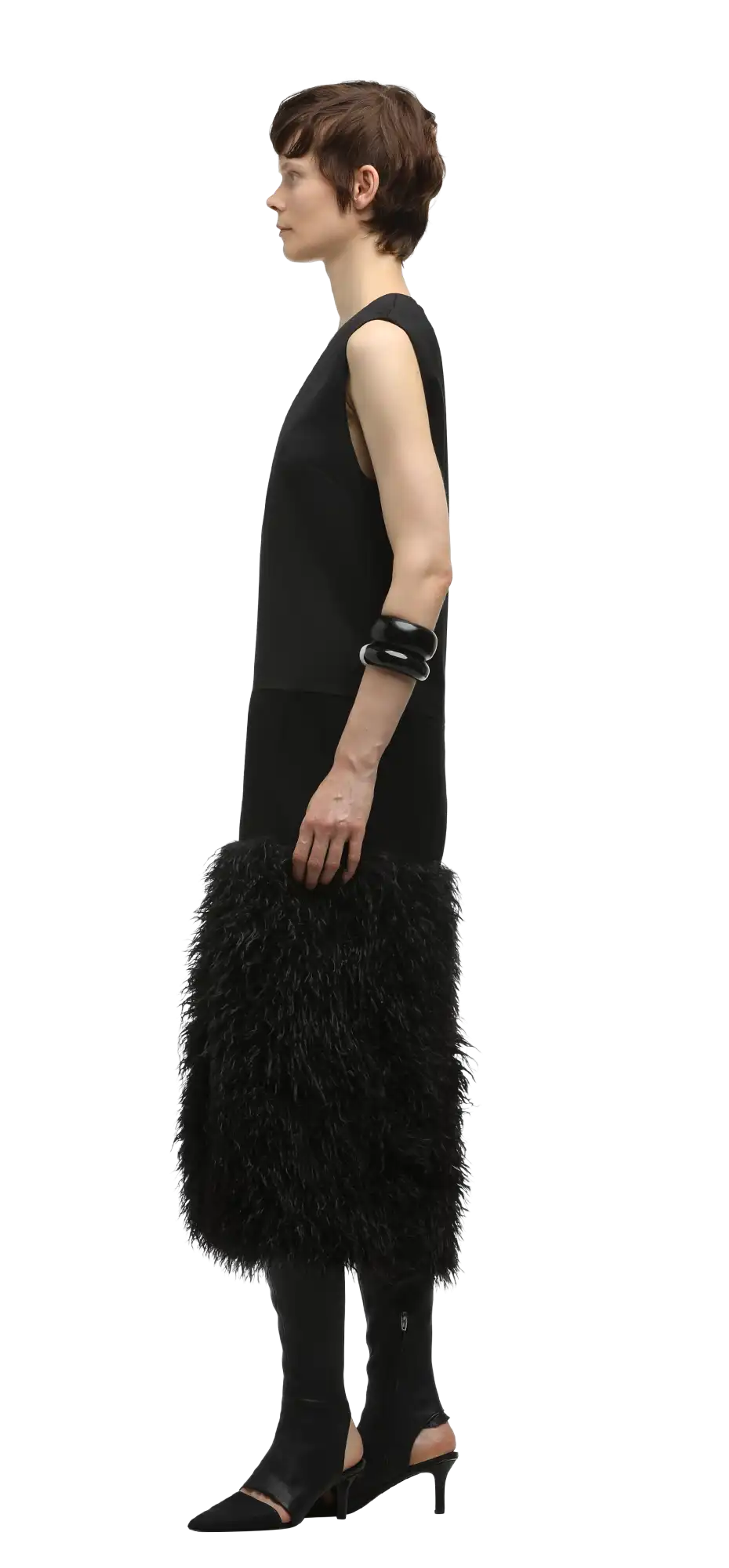 block-dress-black character left view