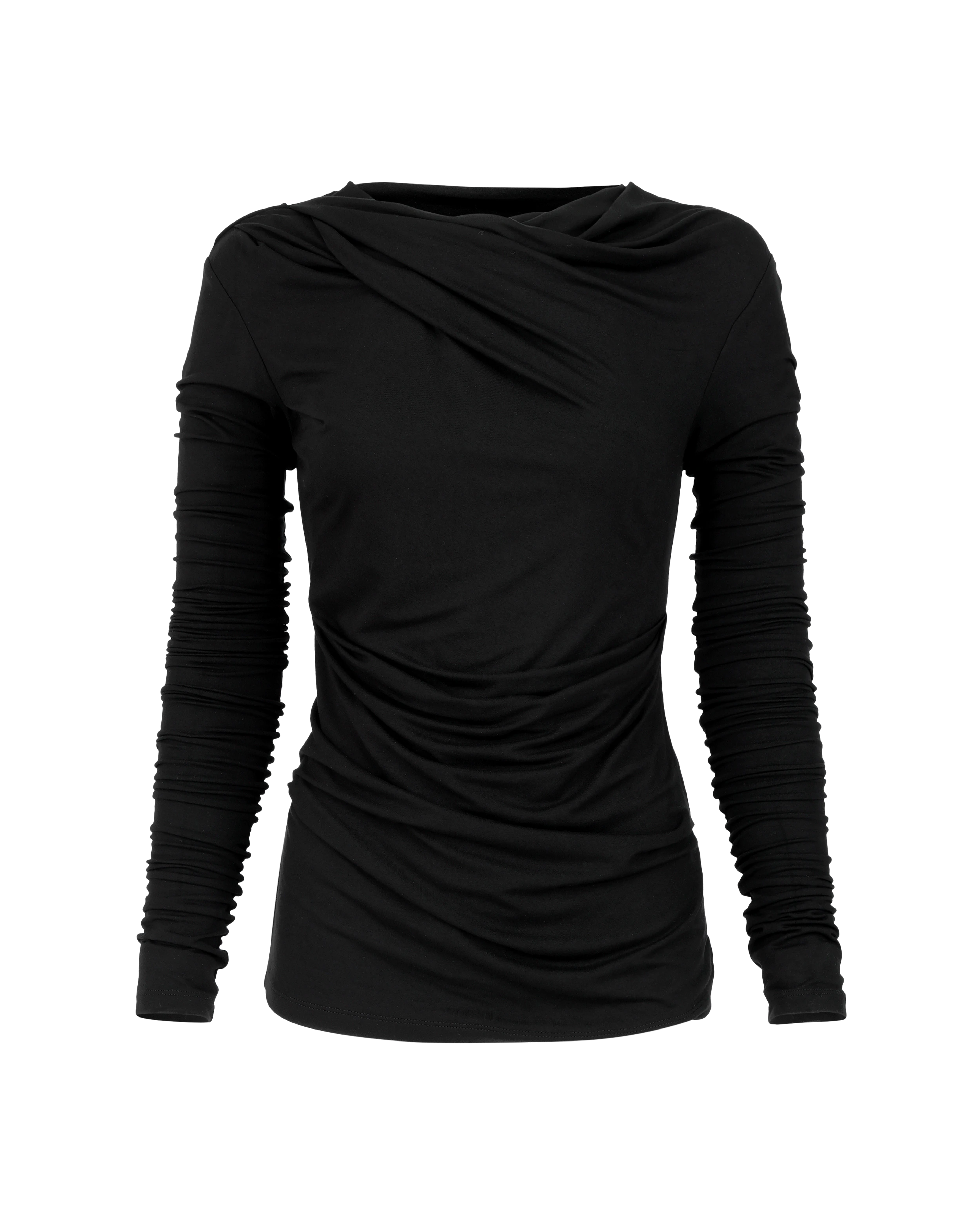 Drape Top Black - Image 4