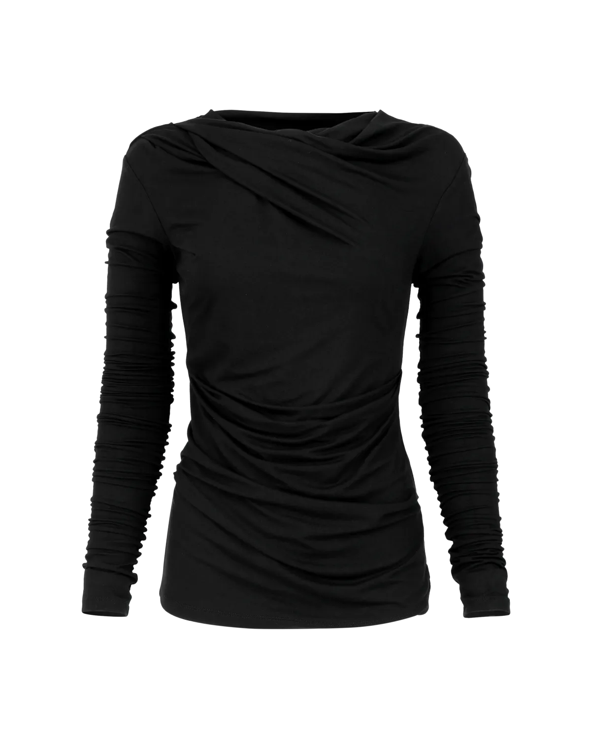 drape top black - entire studios