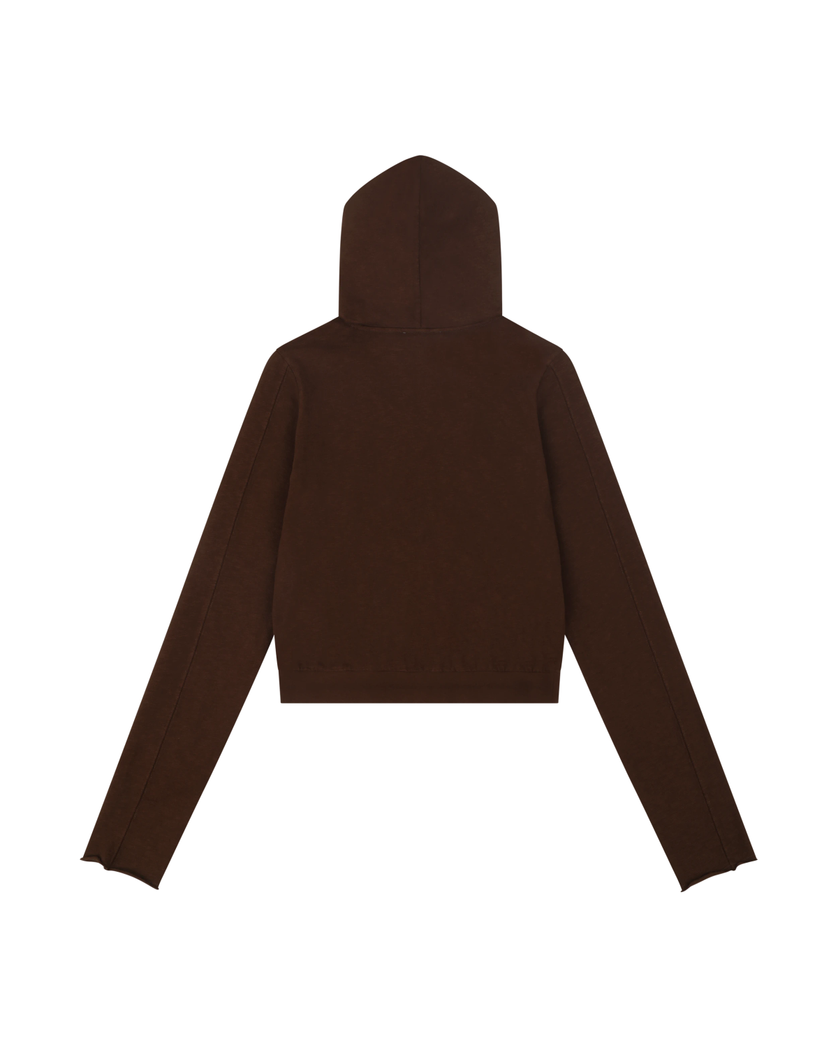 lightweight cropped zip up brunette - entire studios