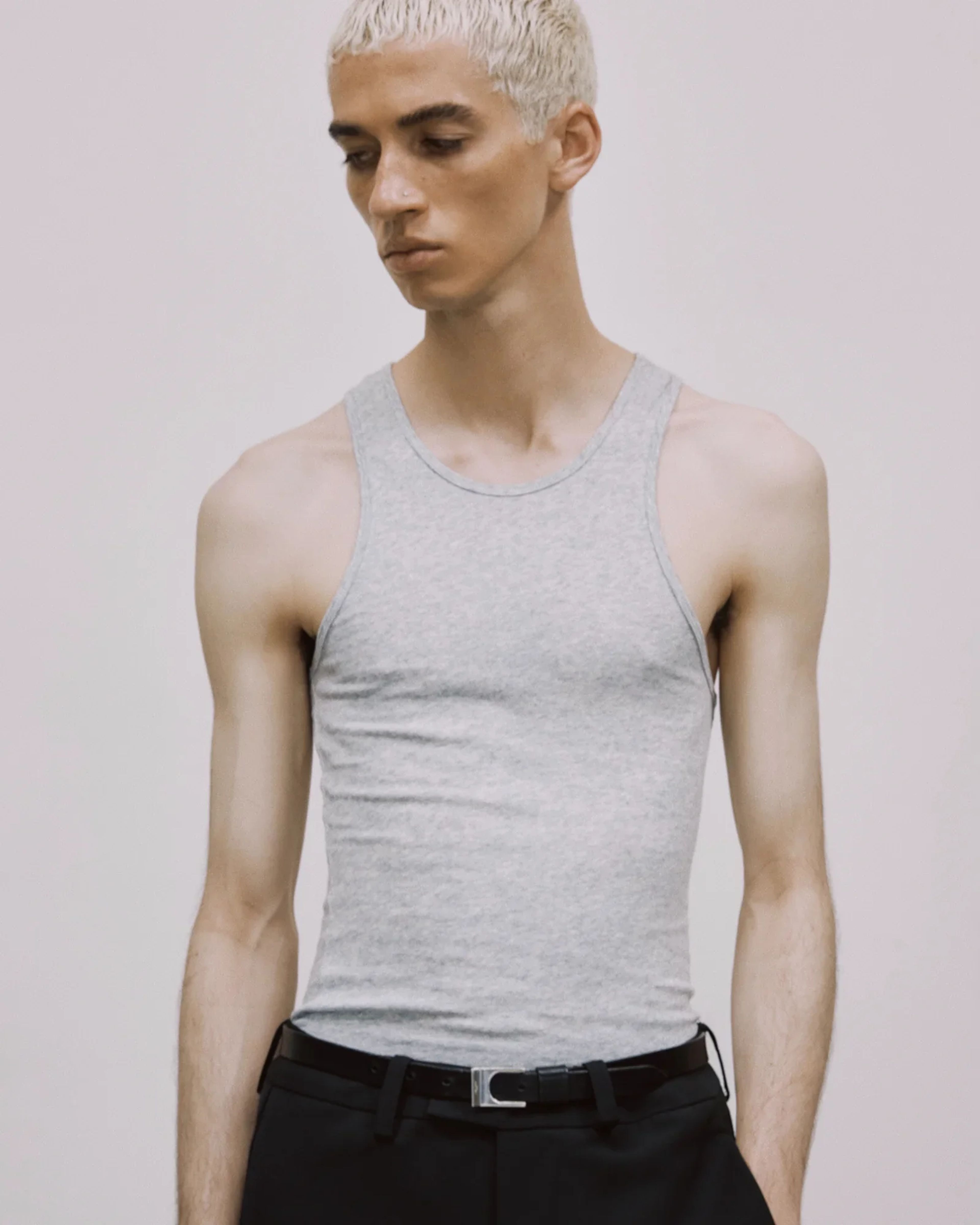 Muscle Tank Top Grey Marle - Image 1