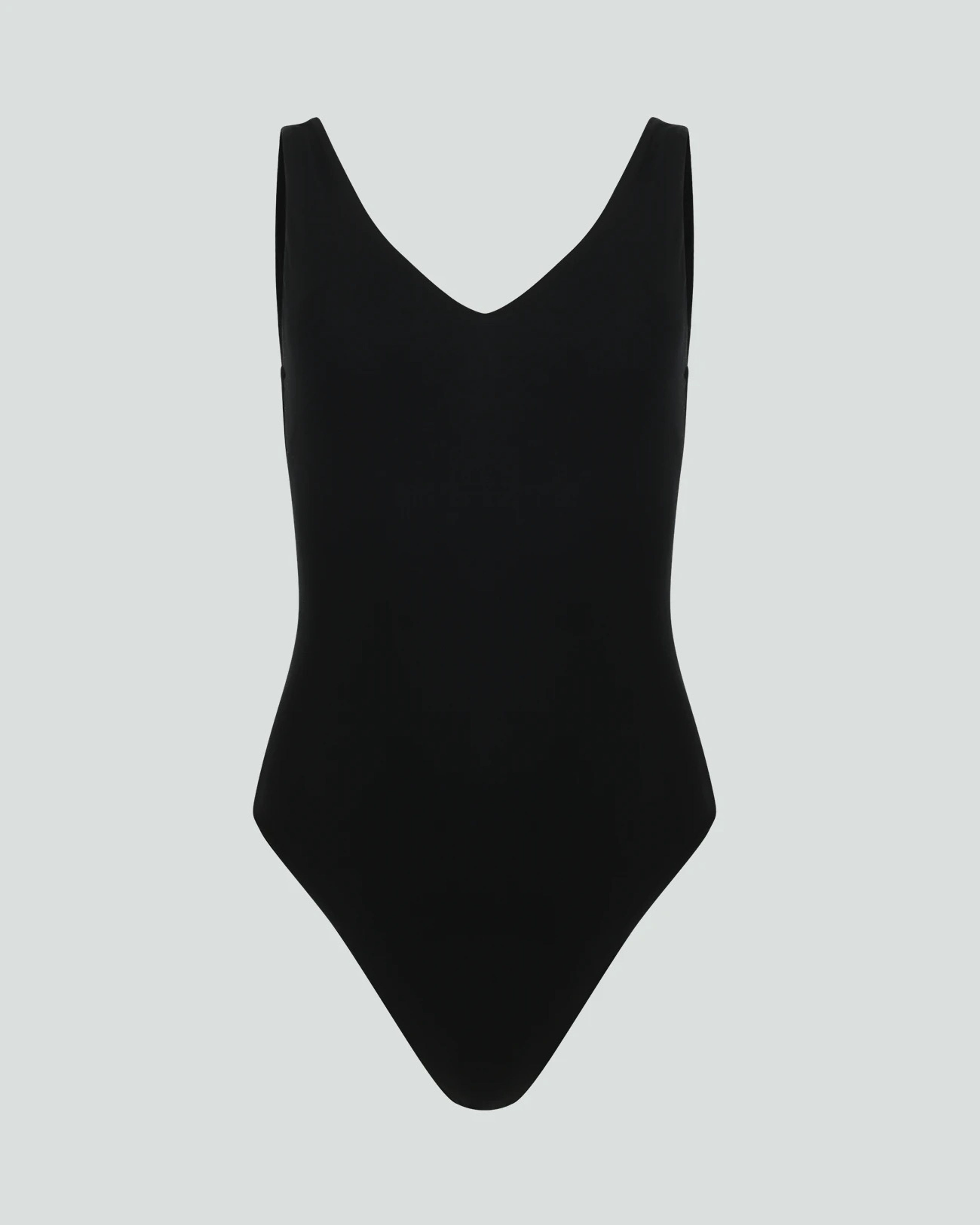 V-Neck Bodysuit Black - Image 1