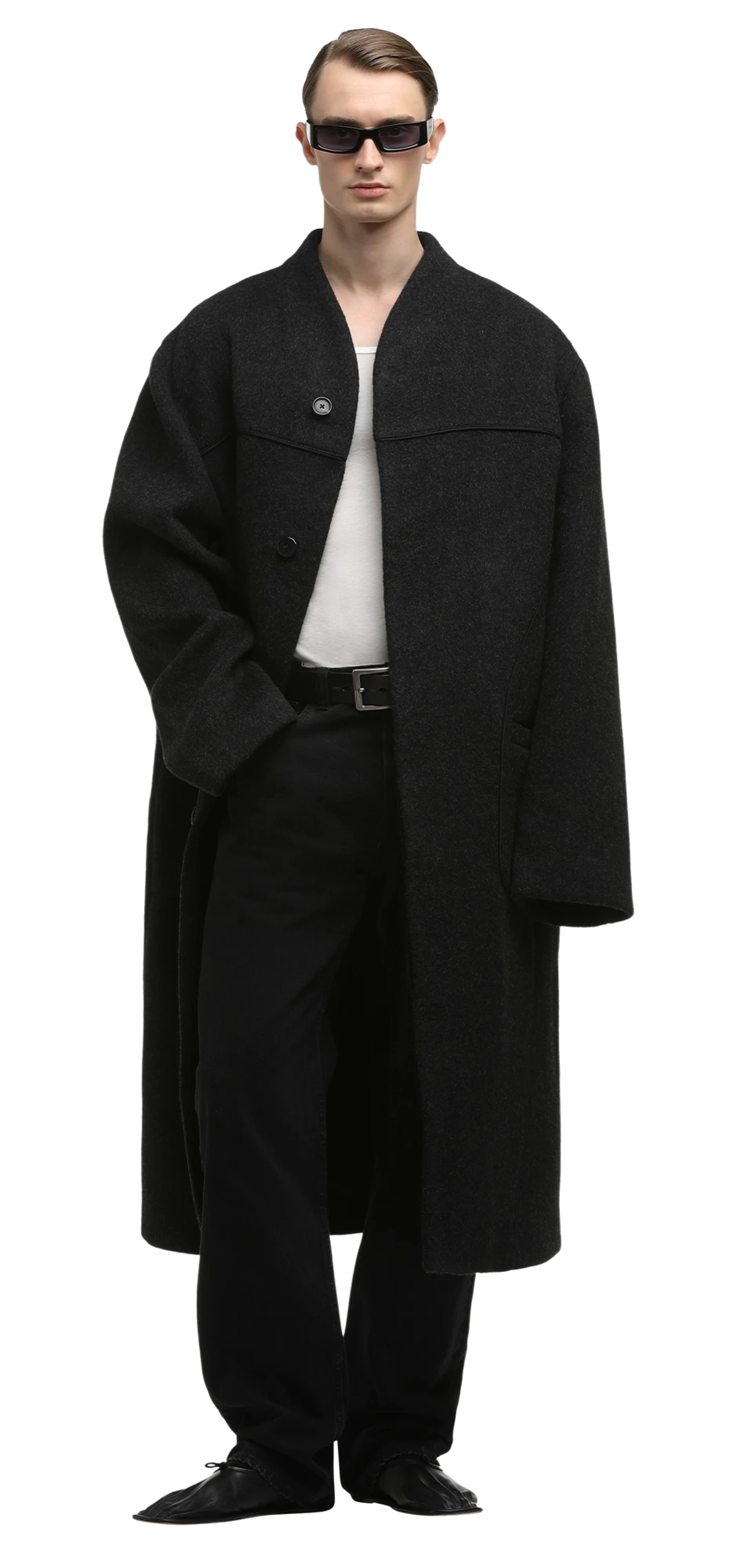 fuzzy-coat-black character front view